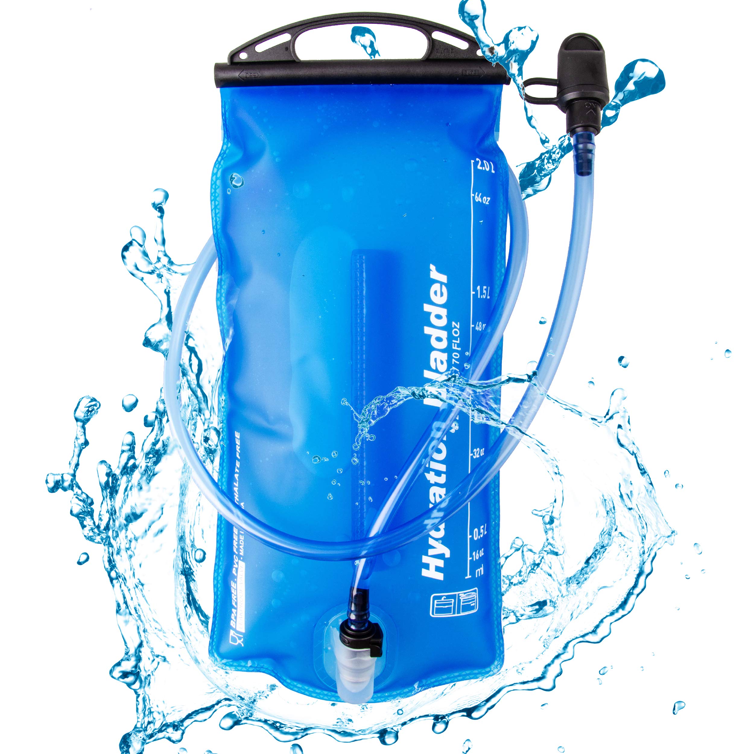 JEELAD Collapsible Water Bottle - 1L TPU Hydration Bladder, Ultra-Durable & BPA-Free Foldable Water Storage for Hiking, Running, Cycling, Camping - Perfect for Outdoor Adventures & Gym Workouts