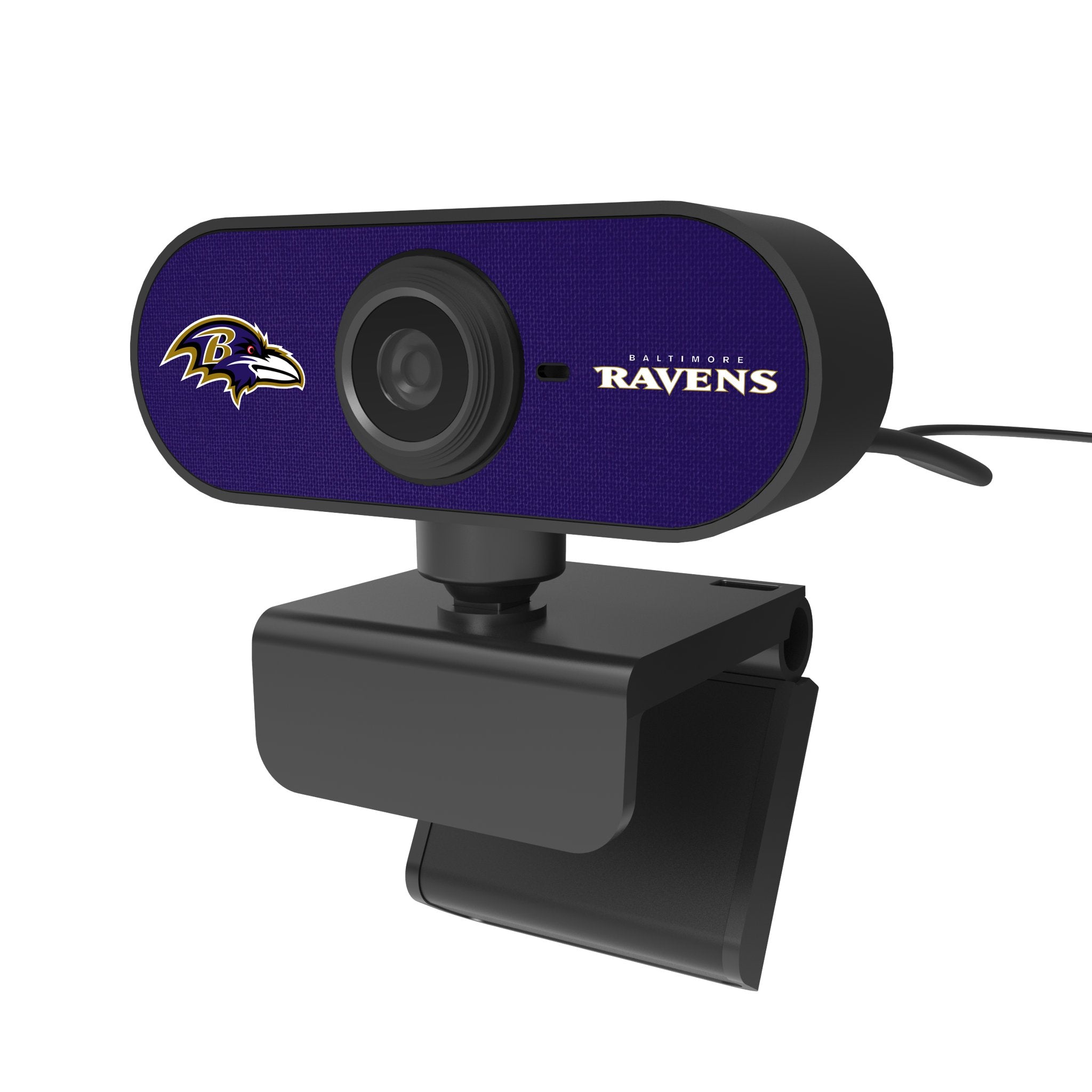 Baltimore Ravens NFL Team Logo HD Webcam with Microphone - Perfect for Video Calls, Gaming & Live Streaming