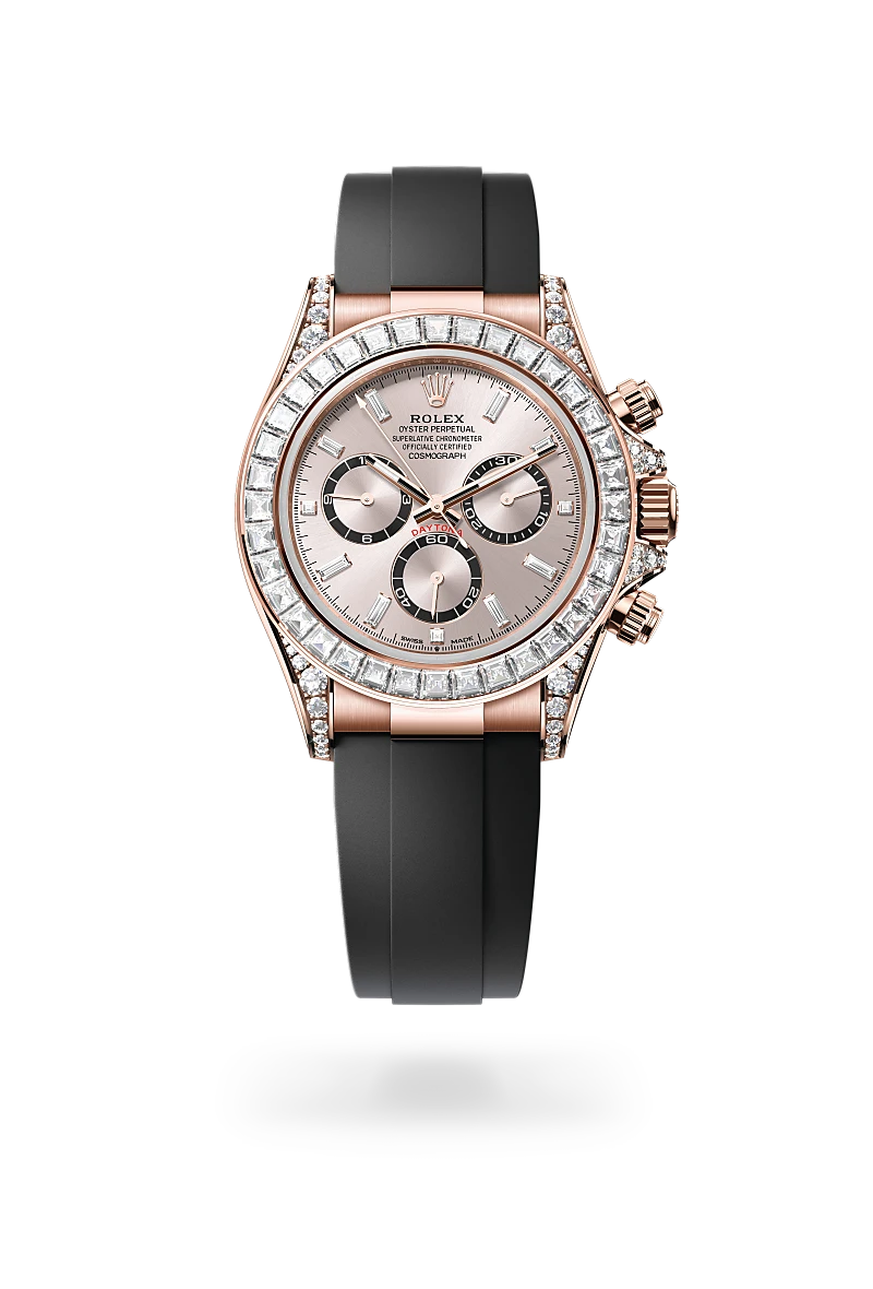 Rolex Cosmograph Daytona 18K Everose Gold Diamond Lugs Watch - M126535TBR 0002 | Luxury Timepiece for Men | Perfect for Special Occasions & Collectors | Richter & Phillips Jewelers