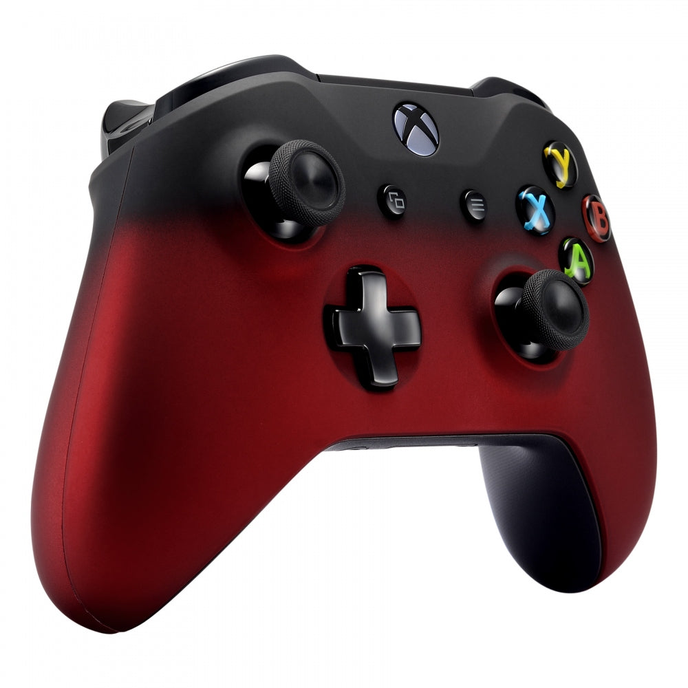 eXtremeRate Shadow Red Replacement Front Shell & Back Panel for Xbox One X & One S Controller - Premium Custom Faceplate for Enhanced Gaming Experience | Perfect for Competitive Gaming, Streaming & Personalized Setup