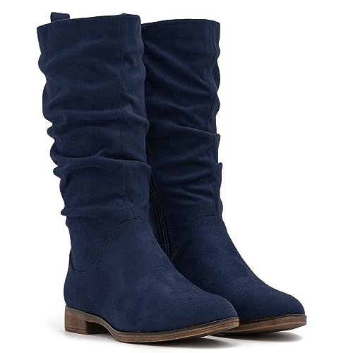 Suede Dark Blue
