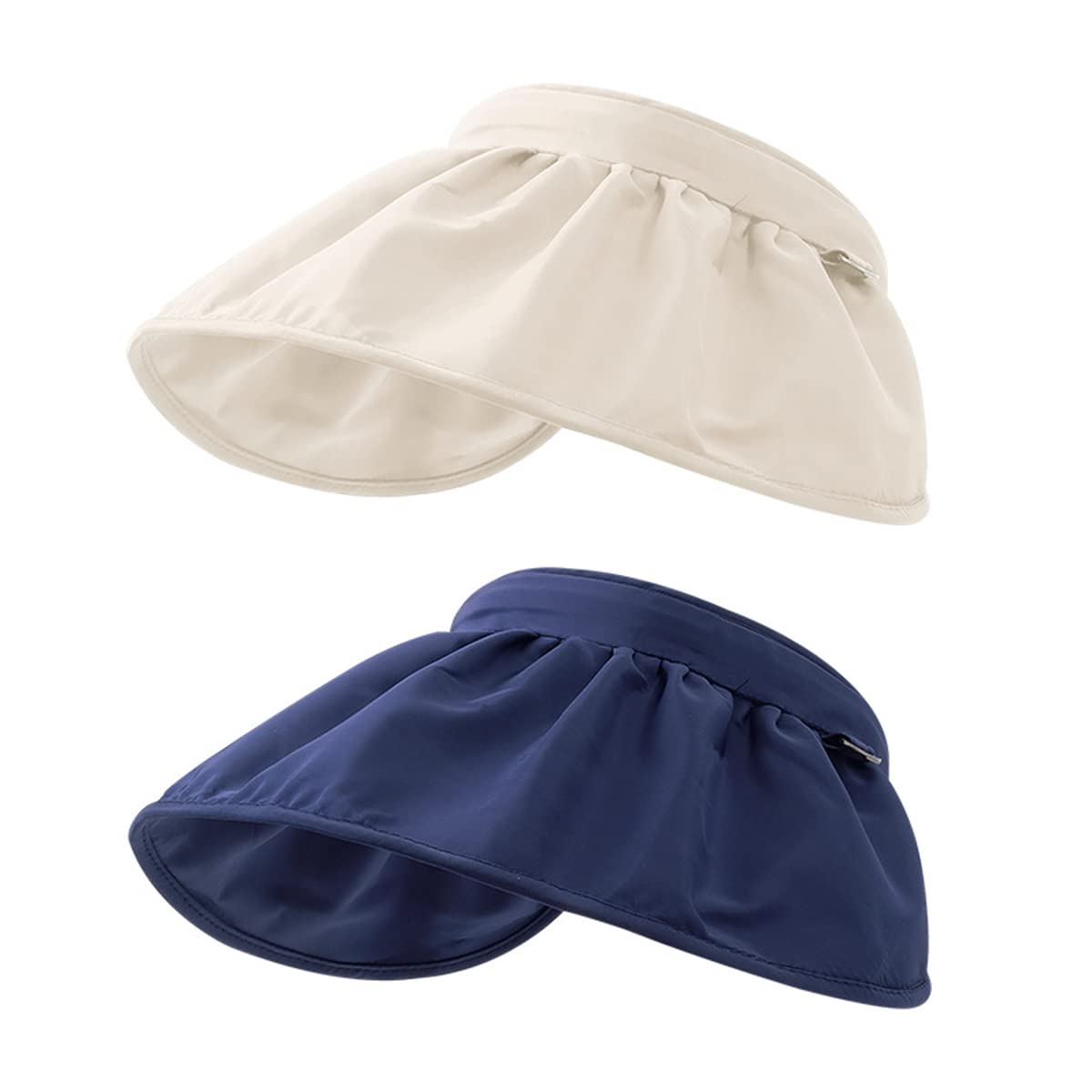 Women's Summer Sun Hat with Wide Brim - UPF 50+ UV Protection, Foldable & Adjustable Travel Hat for Beach, Hiking & Outdoor Activities - 2-in-1 Empty Top Design for Women & Girls