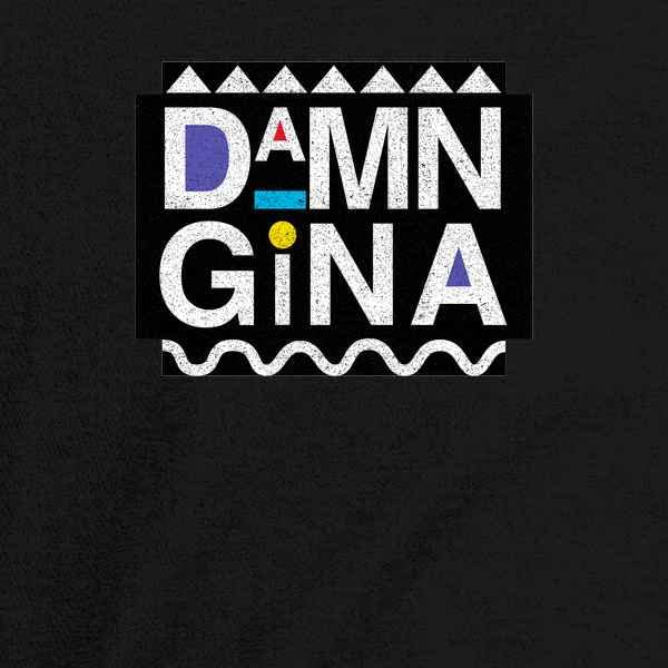 Vintage 90s Retro 'Damn Gina' Funny Baby Bodysuit - Cute Infant Boy & Girl Outfit - Perfect Baby Shower Gift & Casual Wear