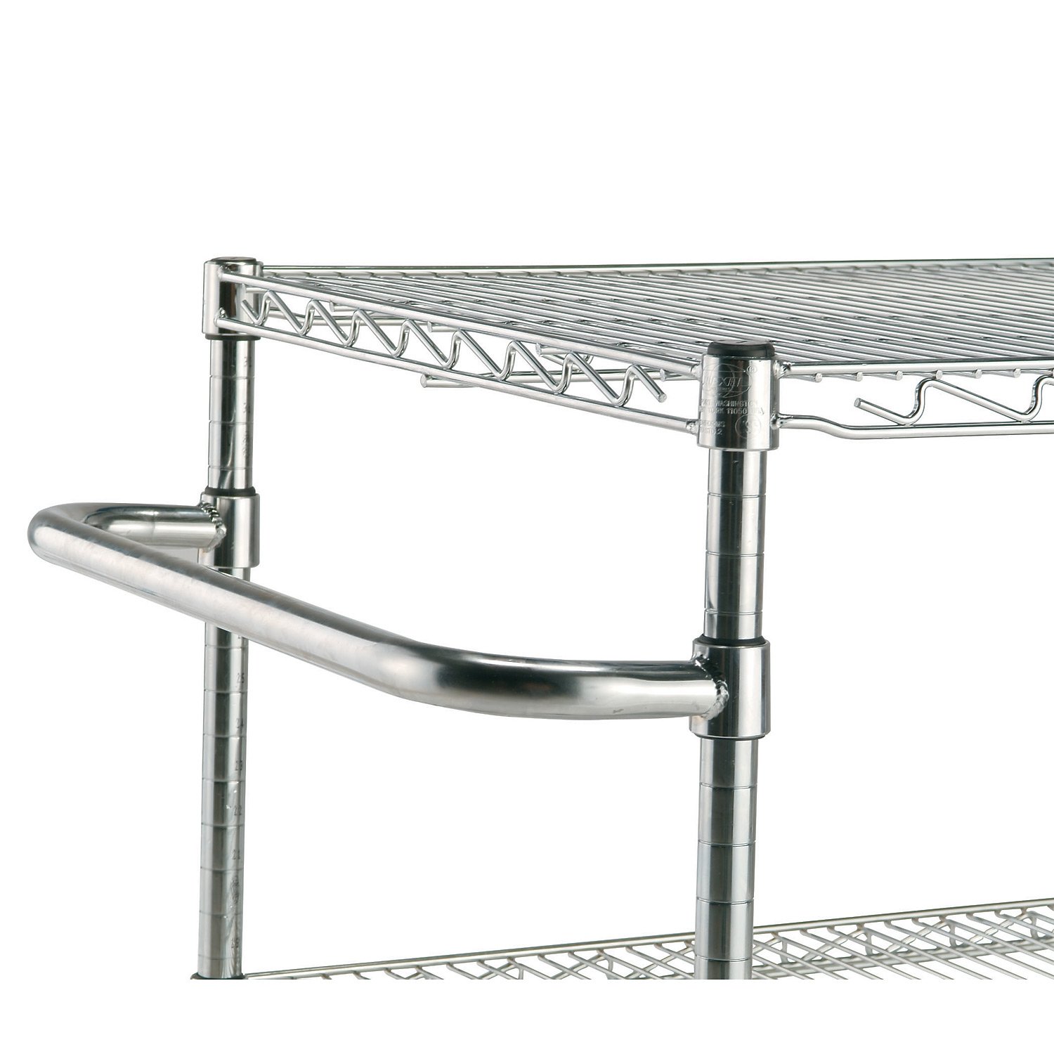 Nexel 3-Tier Adjustable Chrome Wire Shelving Unit - 24