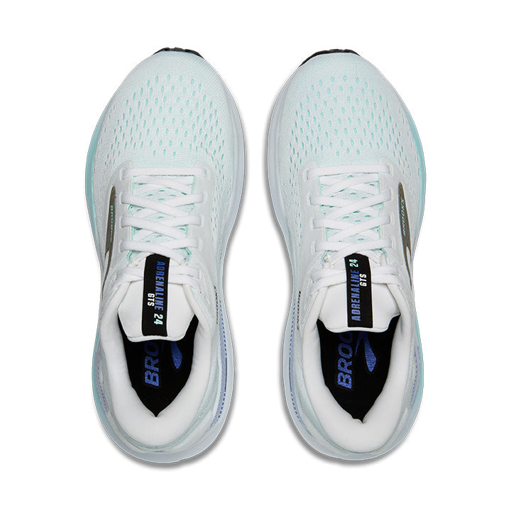 Women's Adrenaline GTS 24 Running Shoes - White/Limpet Shell/Amparo - Lightweight Support for Jogging, Training & Gym Workouts