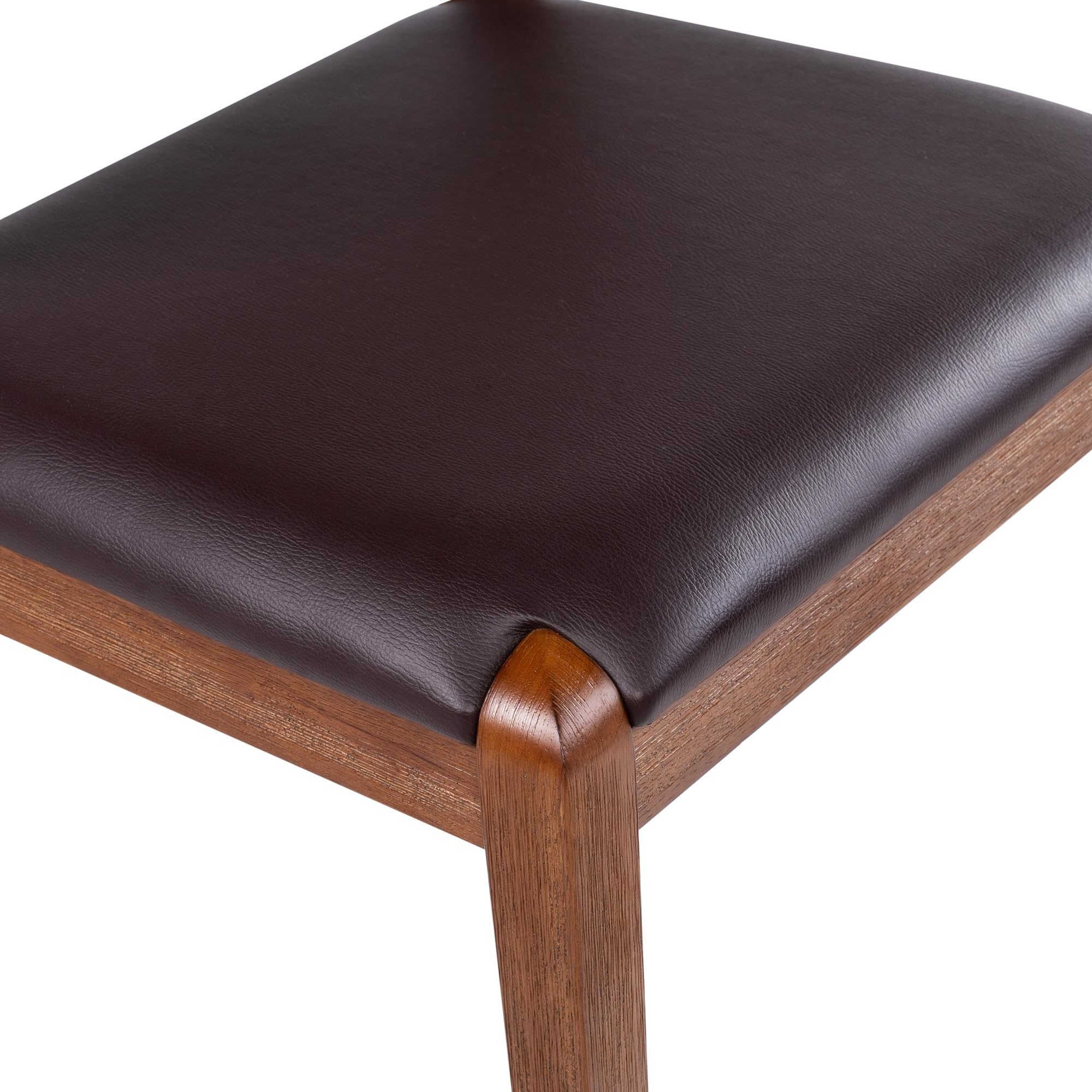 Boraam Rasmus Dining Chair - Solid Wood, Wire-Brushed Chestnut Finish - Perfect for Kitchen, Dining Room & Farmhouse Decor