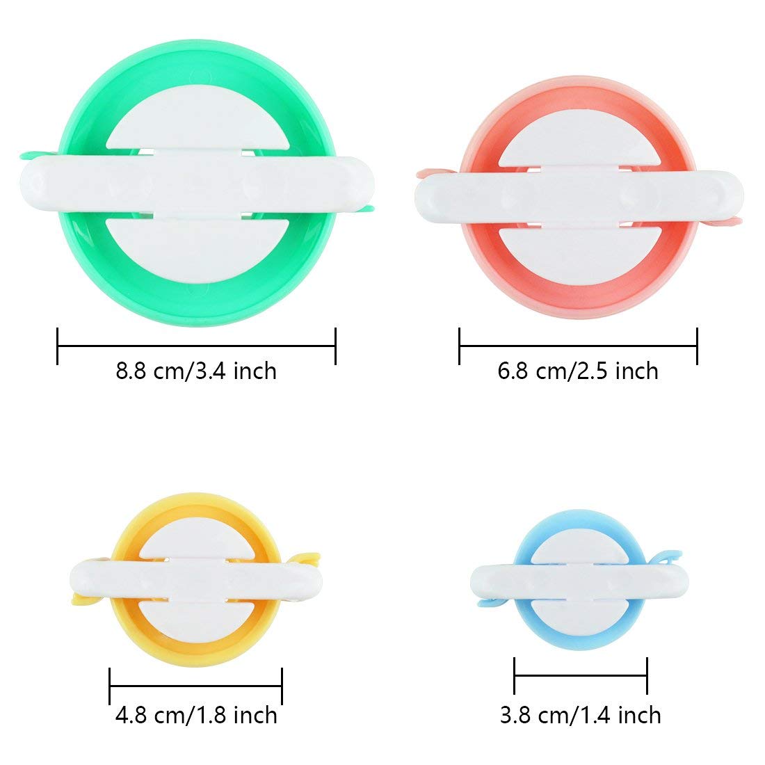 4 Sizes Pom-pom Maker Kit - DIY Fluff Ball Tool for Wool Yarn Crochet & Knitting Projects - Perfect for Crafts, Home Decor, and Gift Making