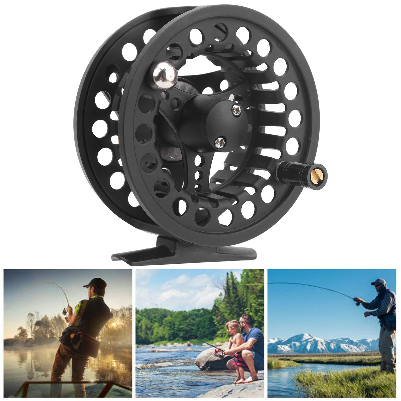 Cyrank Ultralight Fly Fishing Reel - 85mm Lightweight Spinning Reel for Trout, Bass & Salmon Fishing | Perfect for Freshwater & Saltwater Angling