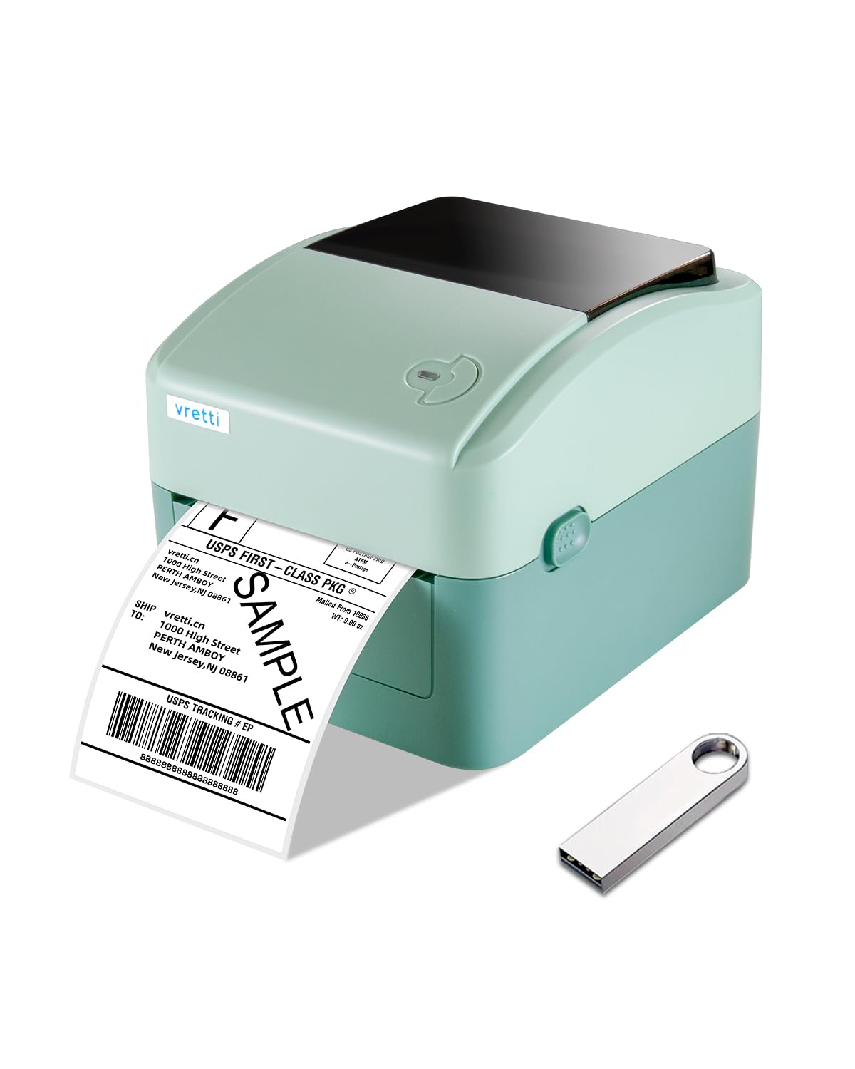 Vretti 4x6 420B Thermal Shipping Label Printer – Compatible with Amazon, eBay, Shopify, Etsy & UPS – Ideal for Small Business & E-commerce Shipping Labels (Home Office & Warehouse Use)