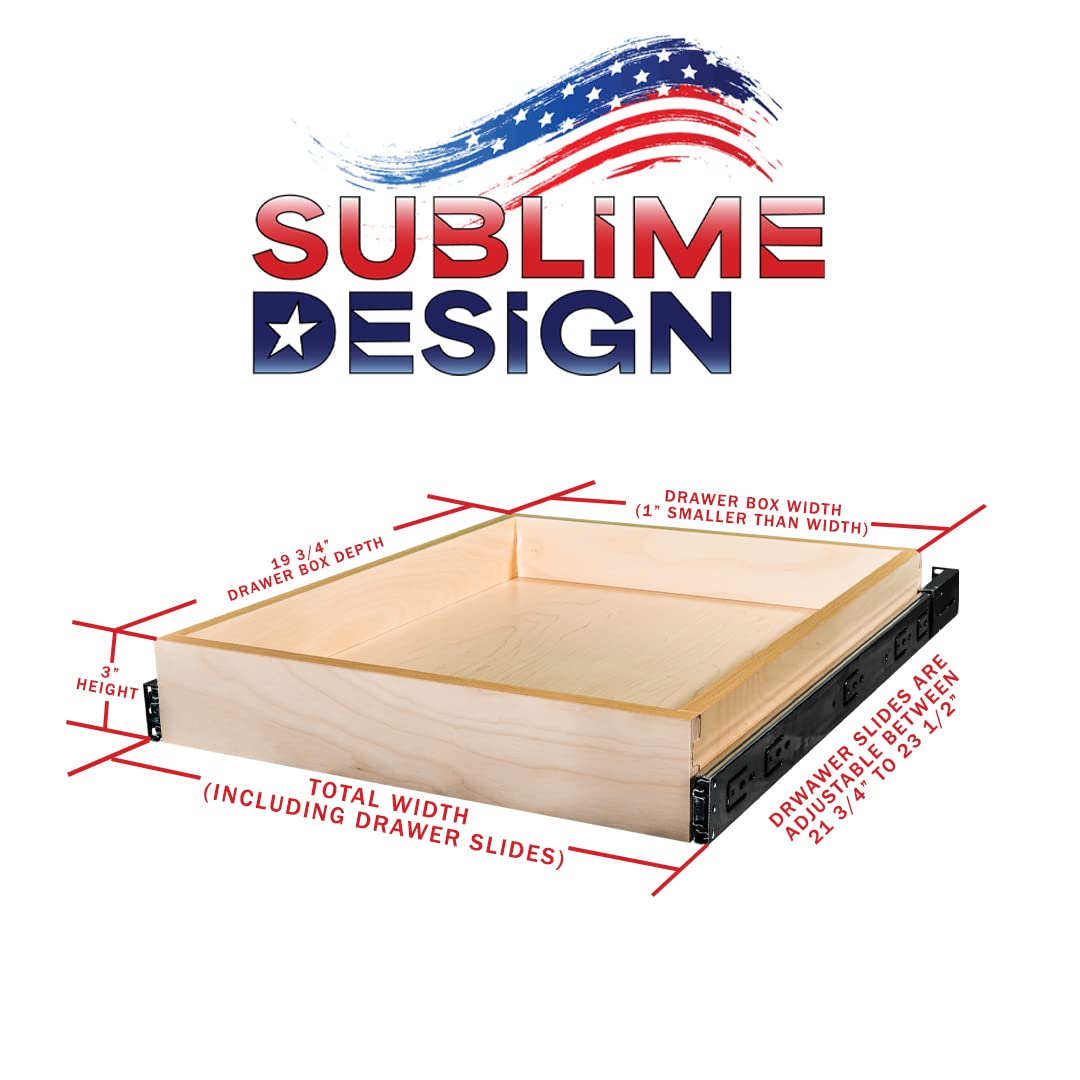 Premium Pull Out Kitchen Drawers - Standard Size 23
