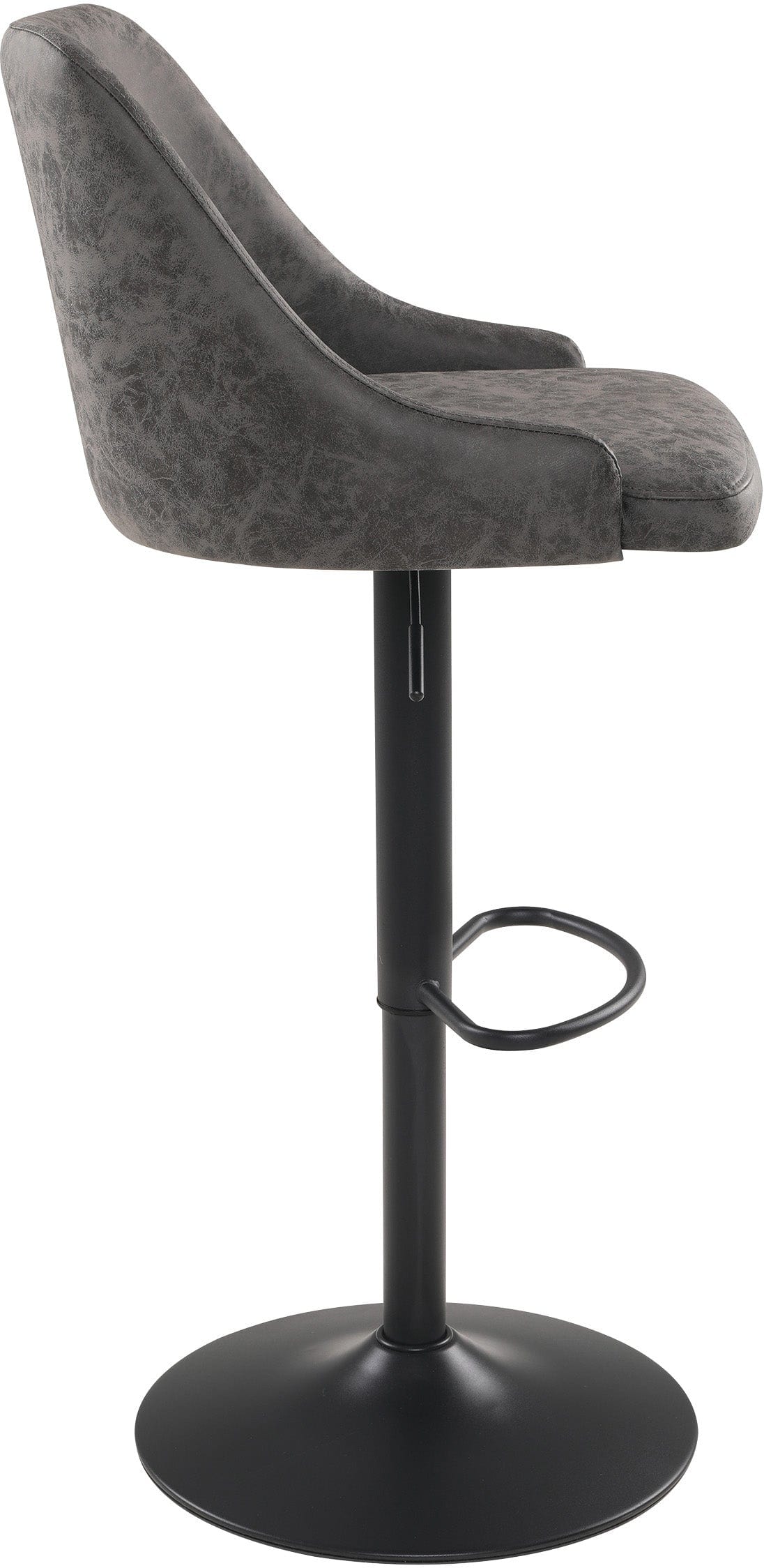 Office Star Sylmar Height Adjustable Stool with Back Support - Ergonomic Swivel Chair for Home Office, Kitchen Counter, Bar & Workstation - Black Mesh Seat [SYL]