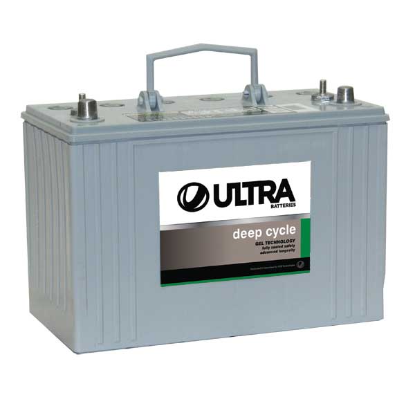 12V 98Ah Deep Cycle Gel Battery - Rechargeable Marine RV Solar Power Storage Battery for Boats, Campers, Off-Grid Systems