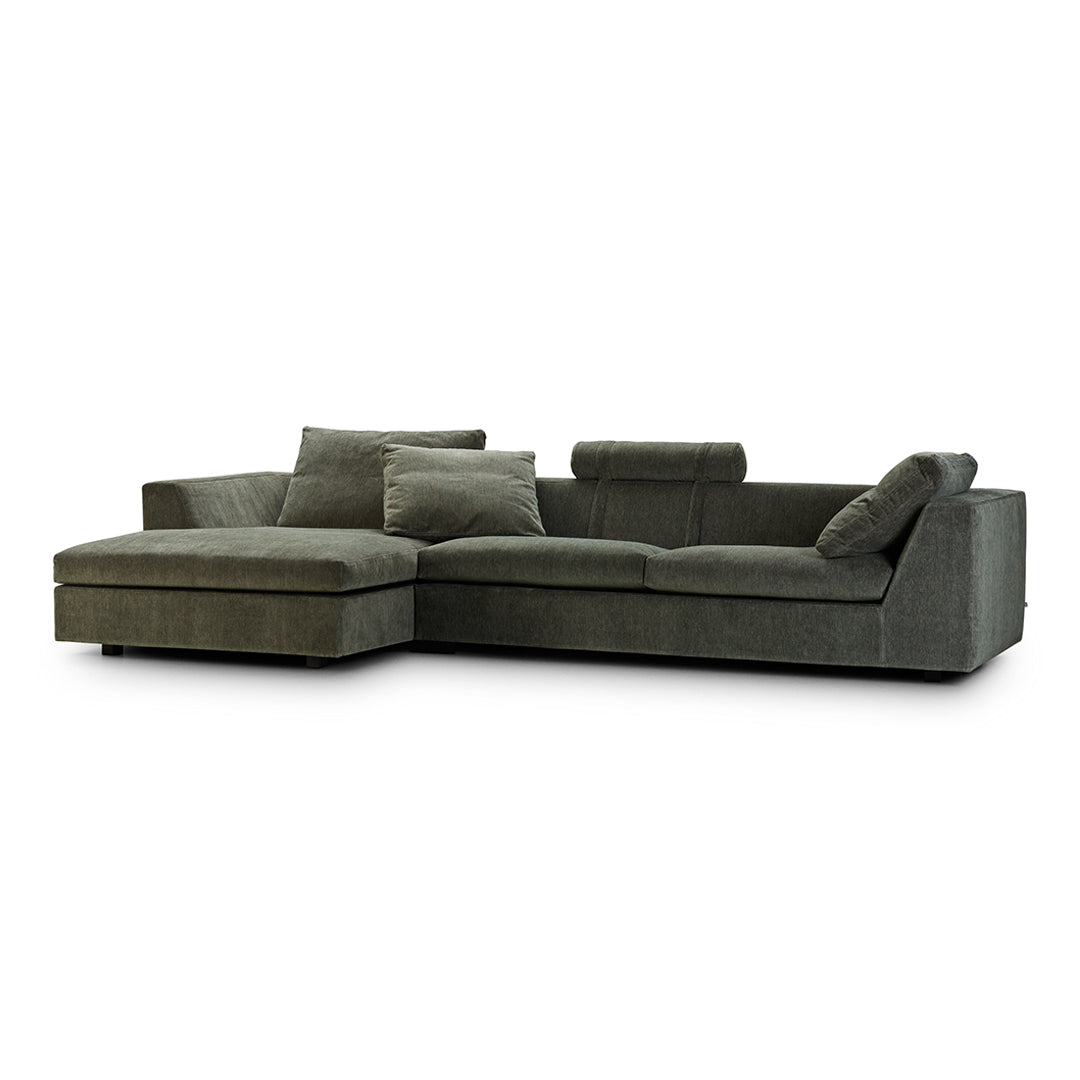 Modern Chess Sofa with Chaise Lounge - Comfortable Sectional Couch for Living Room, Game Room & Family Gatherings
