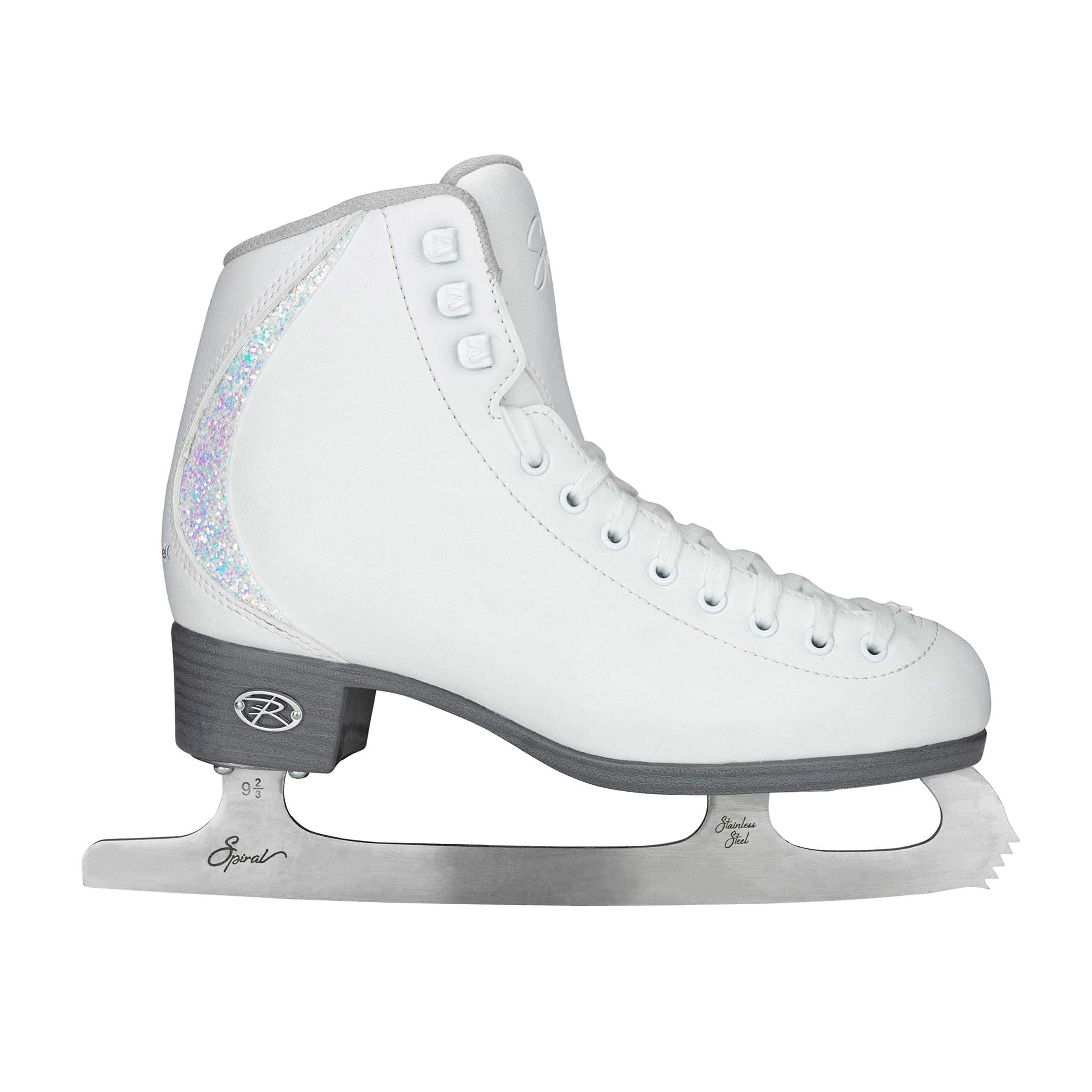 Riedell Sparkle Recreational Beginner Figure Ice Skates - Soft Boot for Comfortable Skating | Perfect for Ice Rinks, Winter Sports & Snow Days