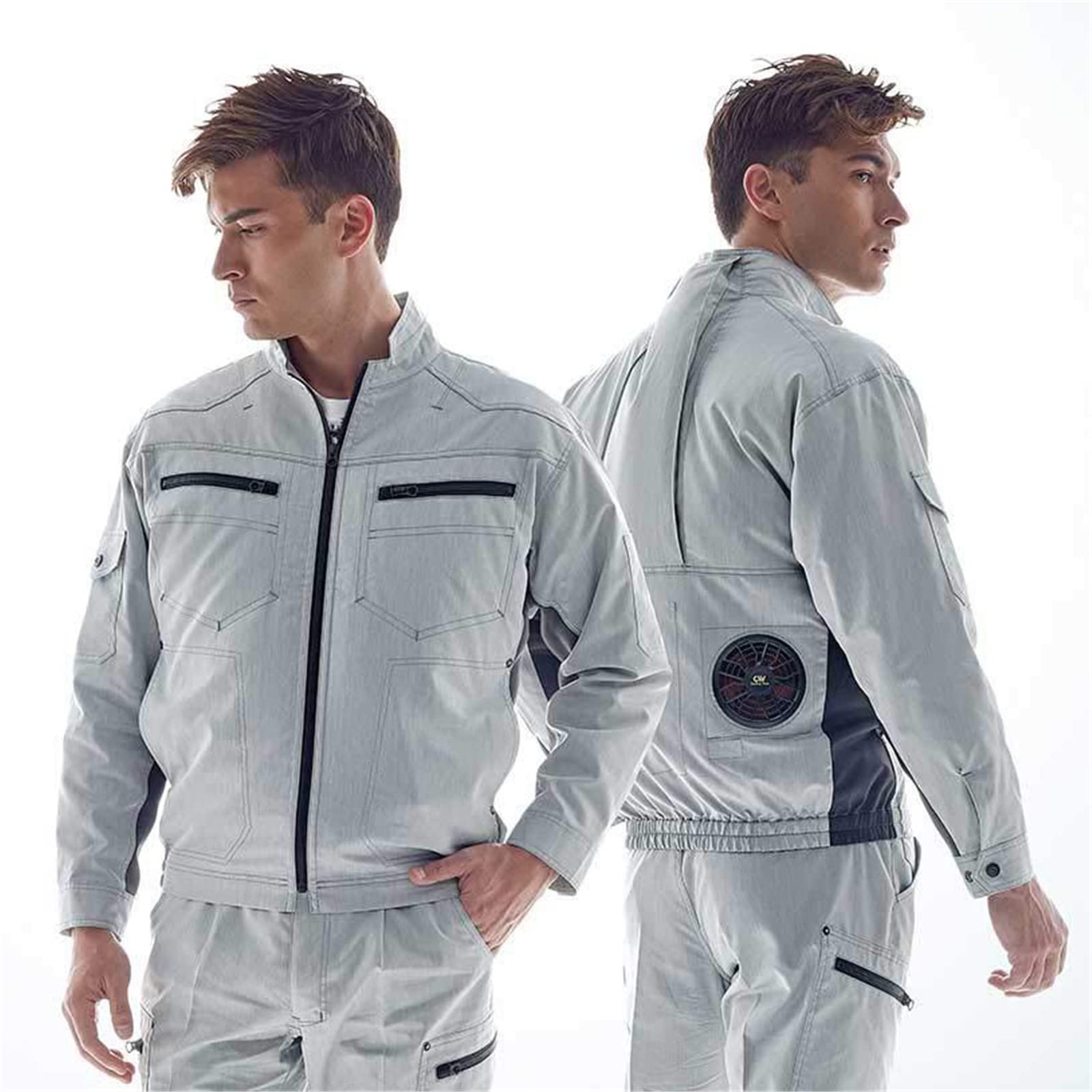 USB-Powered Portable Air Conditioner Cooling Vest with 3-Speed Adjustable Fans - Reflective Cooling Jacket for Outdoor Work, Sports & Hot Weather Activities