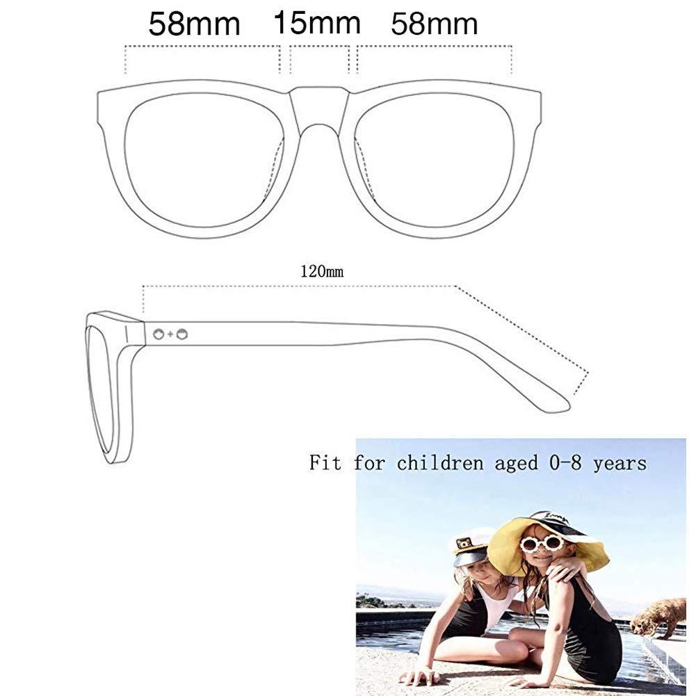 **Cute Toddler Flower Sunglasses for Girls & Boys – UV400 Protection, Colorful Kids Sun Glasses (Ages 3-8) – Perfect for Beach, Outdoor Play & Summer Fashion**