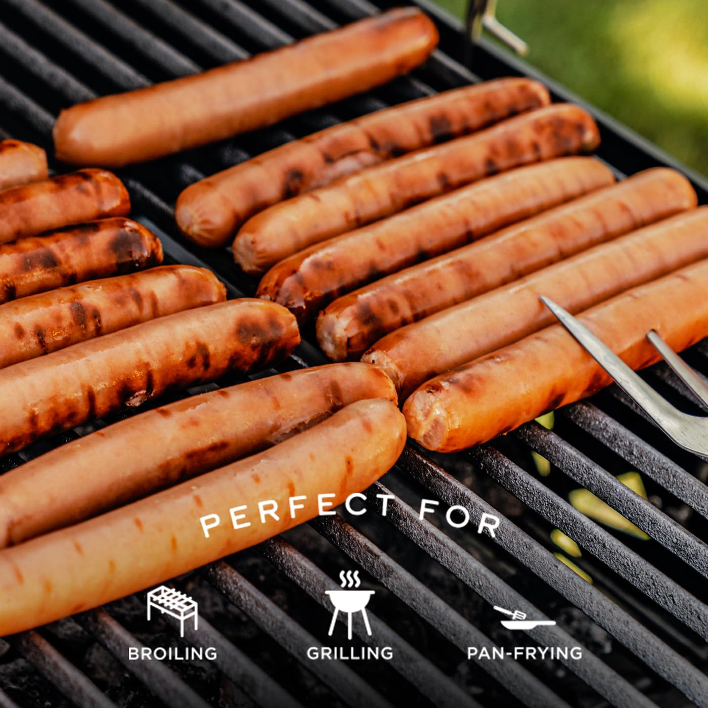 Sahlen's Natural Casing Pork & Beef Hot Dogs - Fully Cooked, Gluten Free, 5lb Pack | Premium Smokehouse Flavor for Grilling, BBQ, Camping & Family Gatherings | Perfect for Hot Dog Buns, Chili Dogs & Game Day Snacks