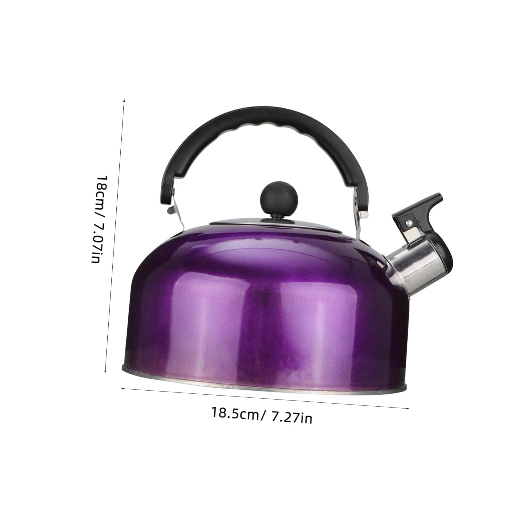 Premium Stainless Steel Whistling Tea Kettle - 3L Stovetop Water Kettle with Ergonomic Handle for Home, Kitchen & Office - Perfect for Boiling Water, Making Tea, Coffee & Hot Beverages - Durable & Stylish Tea Pot for Gas & Electric Stoves