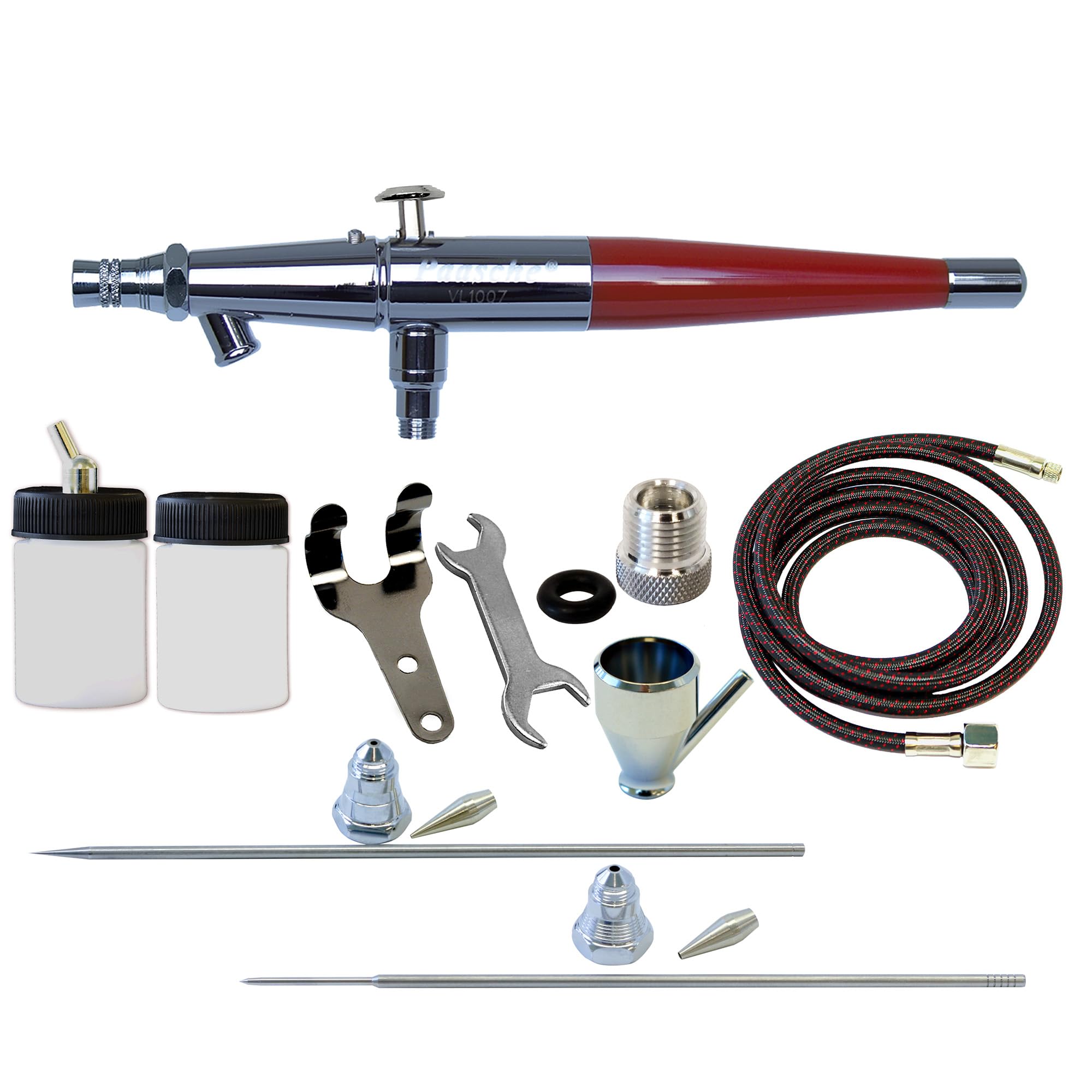 Paasche VL Airbrush Set - Professional Dual-Action Airbrush Kit for Artists, Hobbyists & DIY Projects - Perfect for Model Painting, Cake Decorating & Automotive Detailing