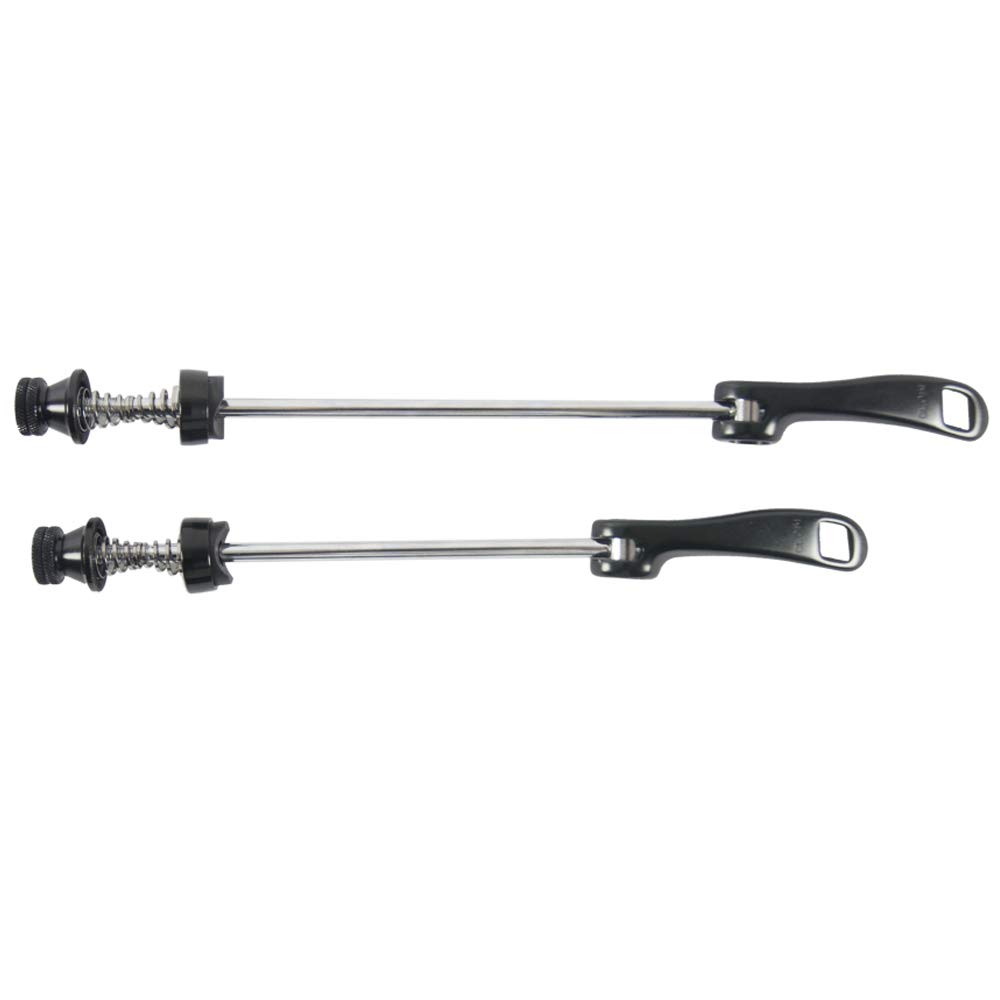 Sunrise Bike Quick Release Steel Black Skewers for Road Bikes - Secure Wheel Fastening for Cycling, Commuting & Racing