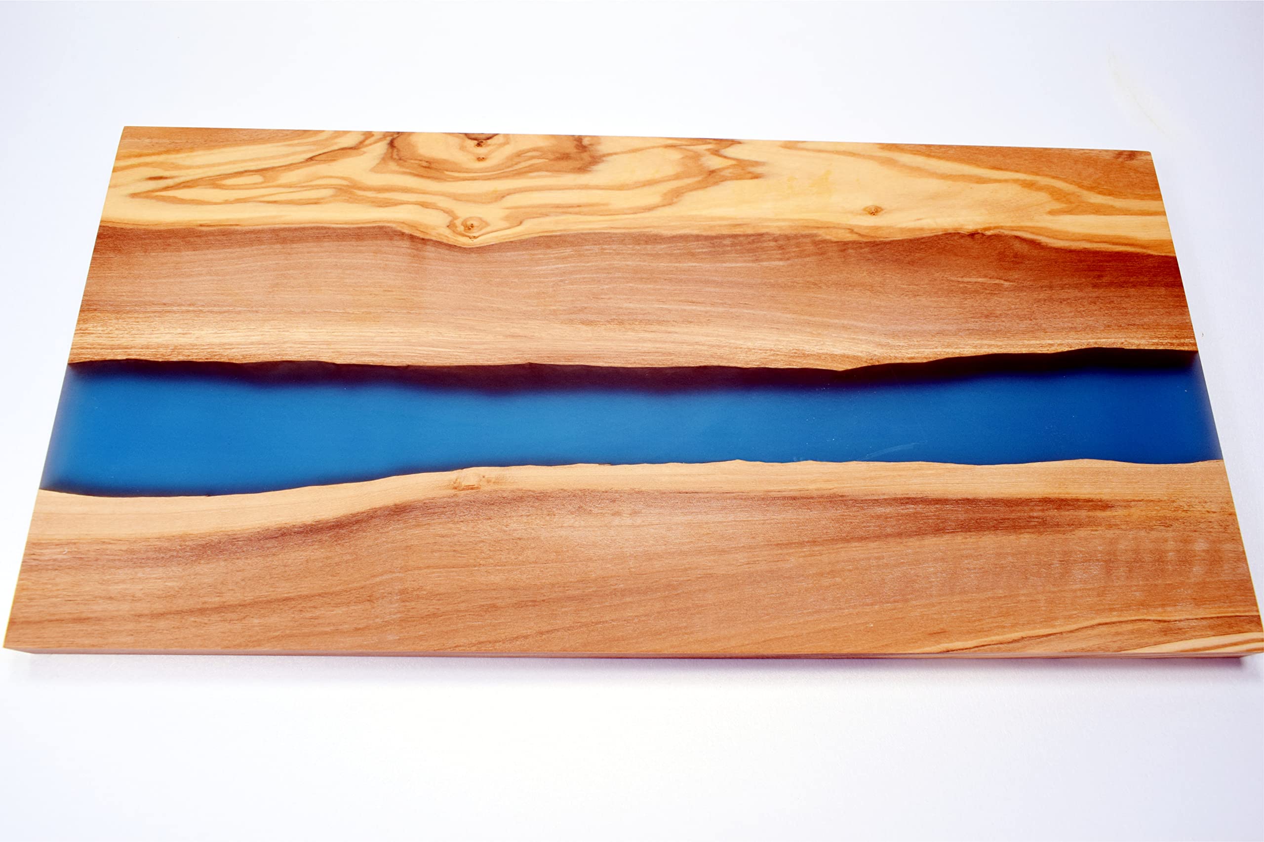 Handmade Olive Epoxy Live Edge Cheese Serving Board - Unique Custom Laser Engraved Gift for Weddings, Anniversaries, Mother's Day, Father's Day & Housewarming - Perfect for Cheese Platters, Charcuterie & Entertaining Guests
