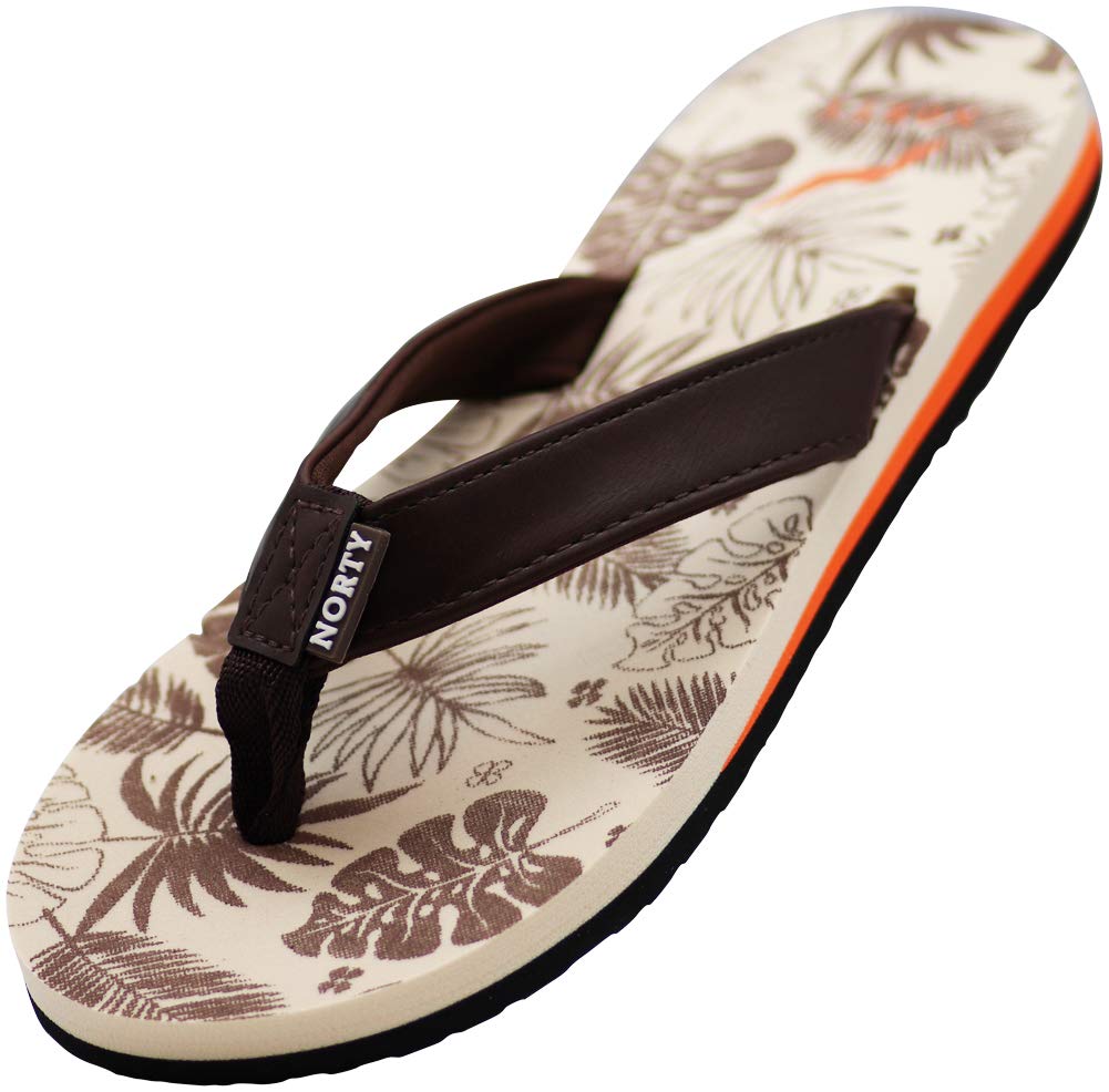 NORTY Women's Casual Flip Flop Thong Sandals - Comfortable Beach Slides for Pool, Vacation & Everyday Wear | Summer Outdoor Walking Shoes for Women