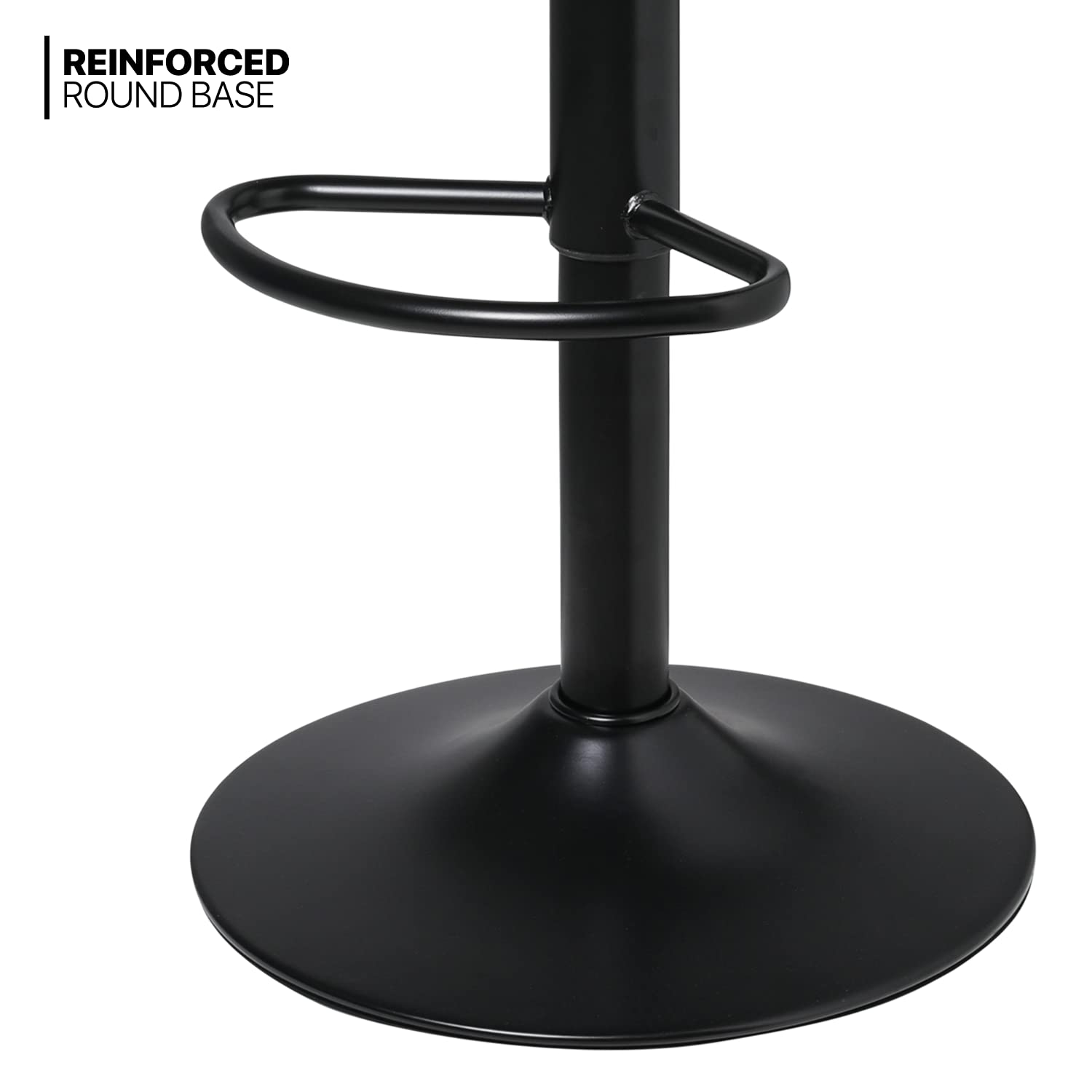 MoNiBloom Adjustable Swivel Bar Stools Set of 2 - Counter Height Bar Chairs with Footrest for Kitchen, Dining Room, Restaurant - Indoor & Outdoor Use - Perfect for Breakfast Bars, Kitchen Islands & Patio Dining