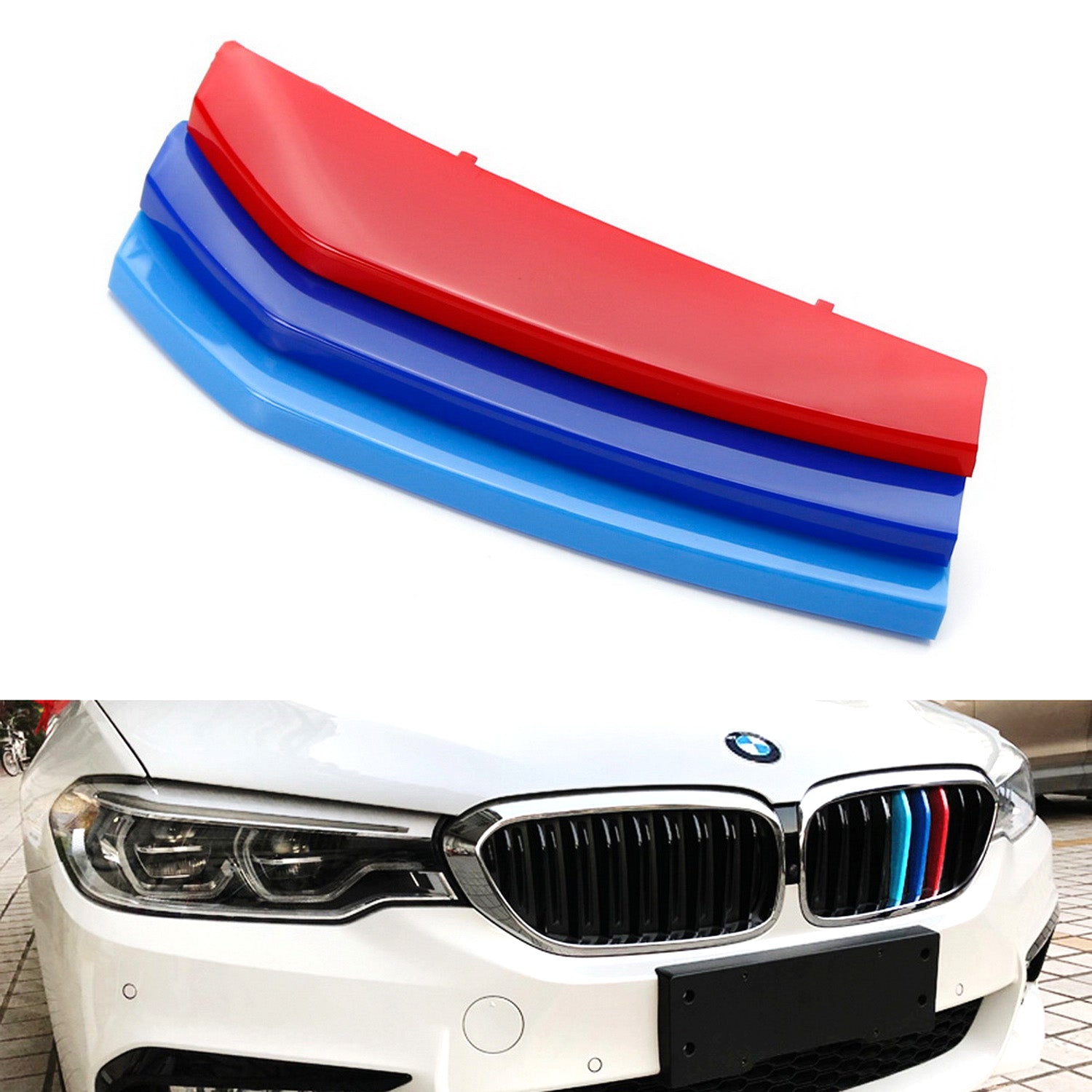 BMW G32 6 Series (2018+) M Color Grille Insert Trims - 9 Standard Grill Beams | Front Bumper Upgrade for Enhanced Sporty Look | Perfect for Car Enthusiasts & Performance Modifications