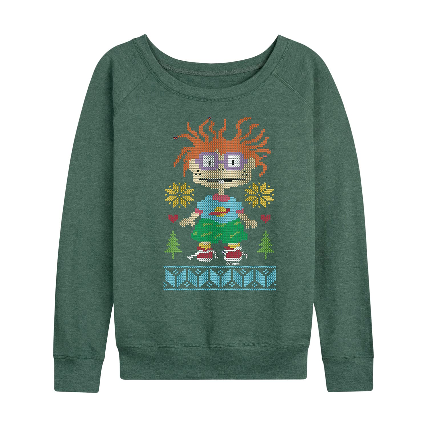 HYBRID APPAREL Rugrats Women's Christmas Holiday Fleece Pullover Sweatshirt - Cozy Winter Fleece Top for Holiday Parties & Casual Outings