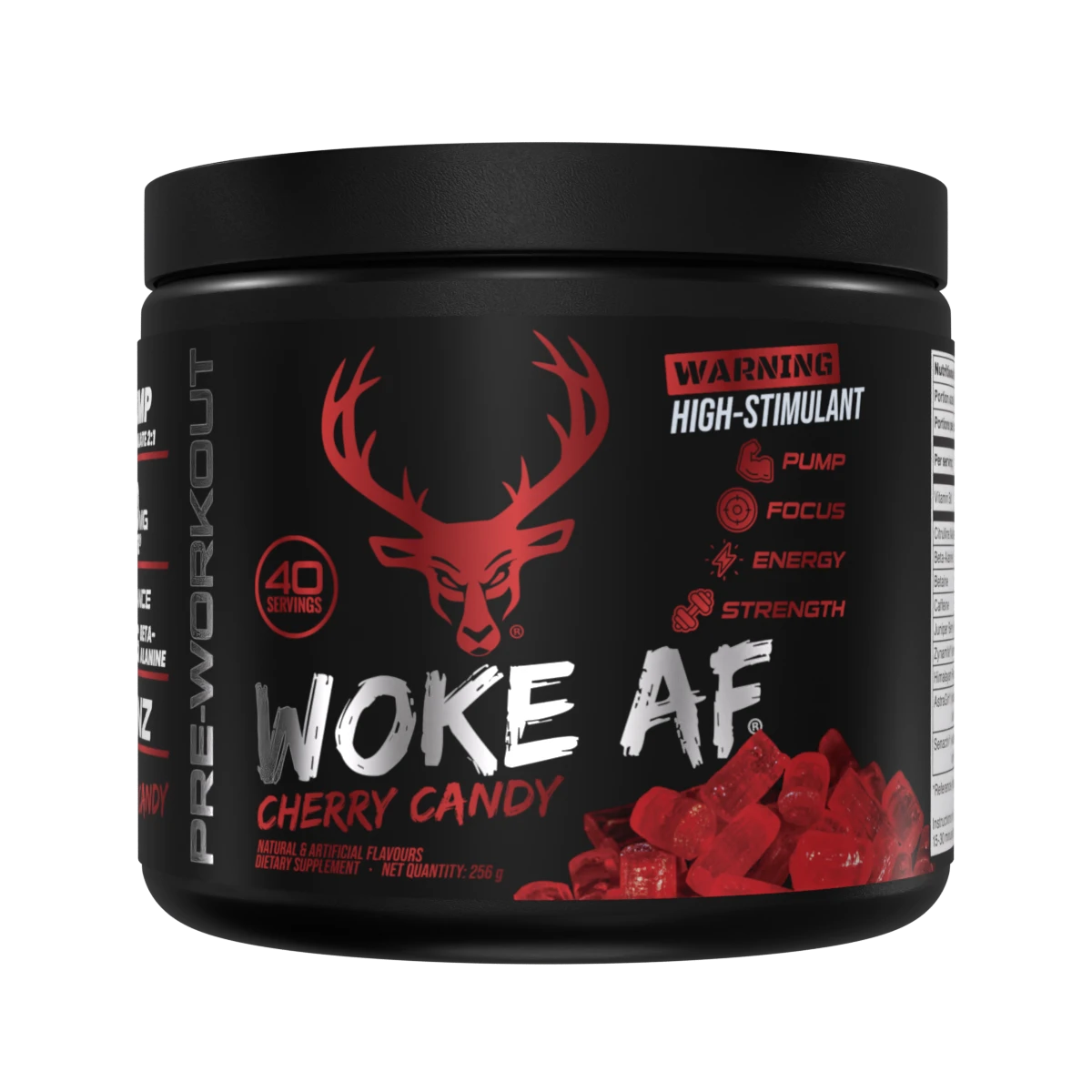 Bucked Up Woke AF 260g Pre-Workout Powder - Energy & Focus Booster for Gym, Fitness & Bodybuilding | Vegan & Keto Friendly Supplement