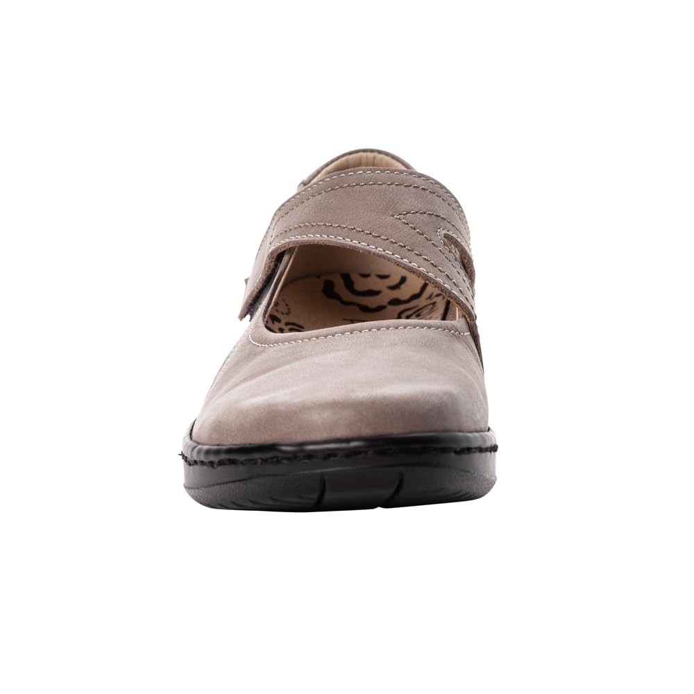 Propét Women's Golda Mary Jane Flats - Comfortable Orthopedic Walking Shoes for Women with Arch Support - Perfect for Work, Travel & Everyday Wear