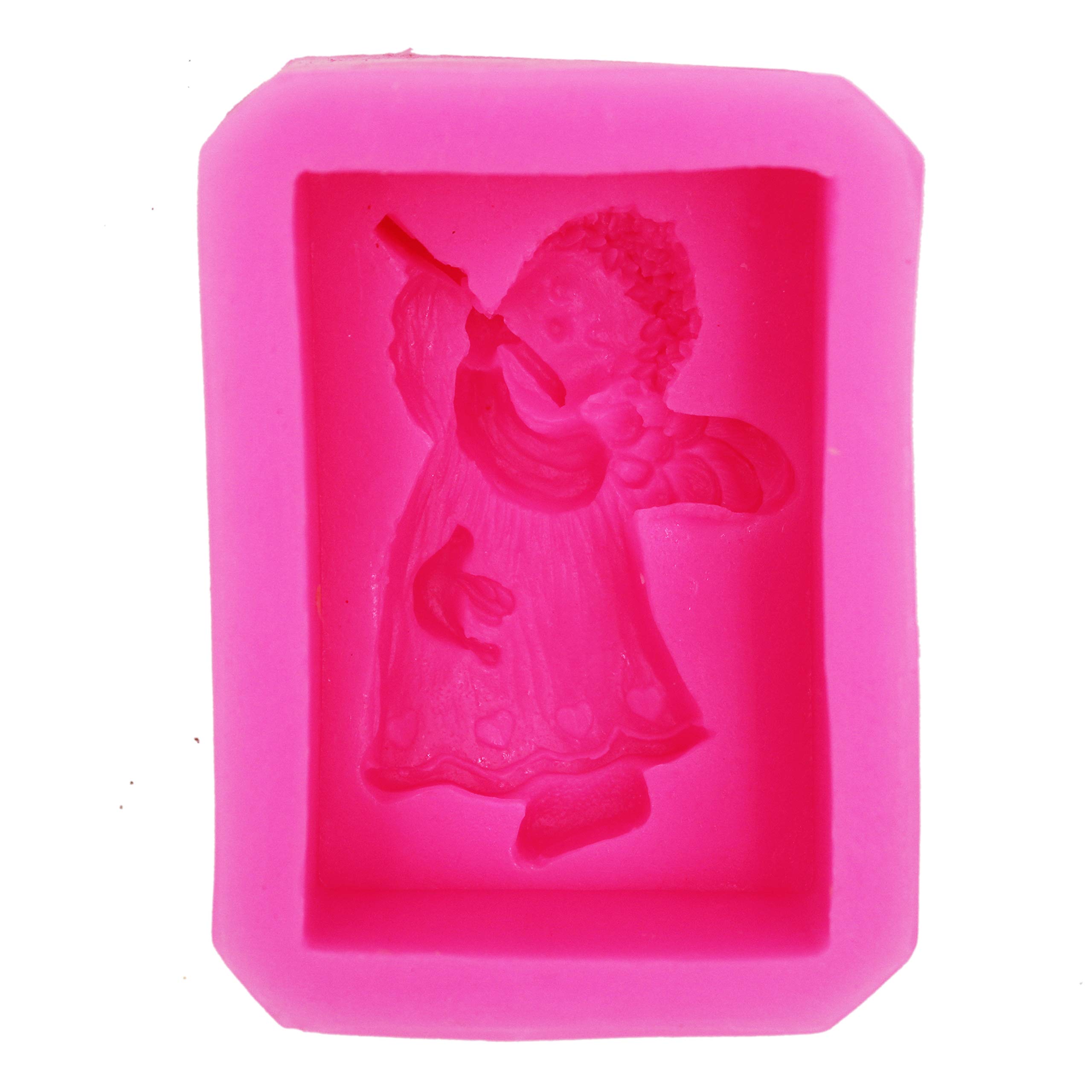Fluting Girl Angel Silicone Soap Mold - DIY Handmade Soap Making Kit for Crafters | Perfect for Homemade Soaps, Candles & Bath Bombs