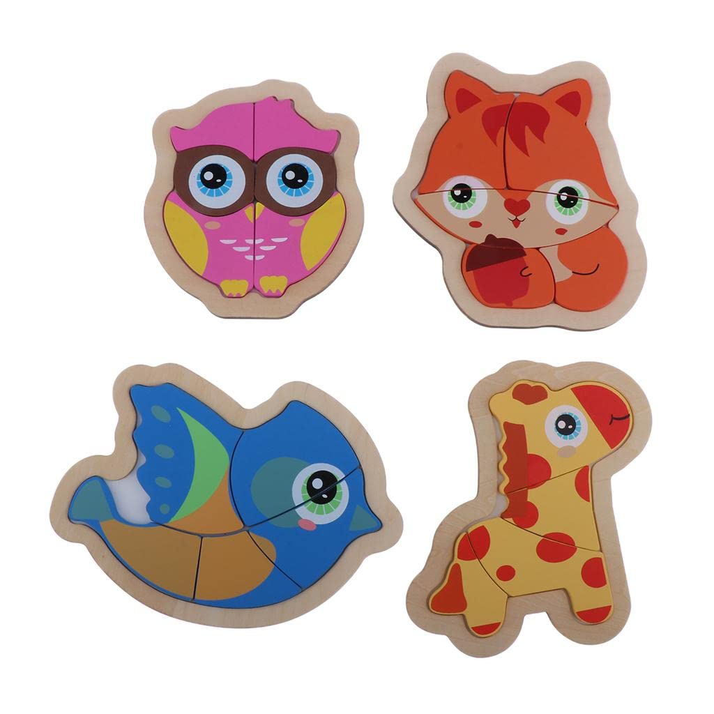 Enakshi Wooden Jigsaw Puzzle for Kids - Educational Animal Puzzle Toys for Toddlers & Preschoolers | Learning & Pretend Play | Handcrafted Wooden Toys for Early Childhood Development - Perfect for Birthday Gifts & Classroom Activities