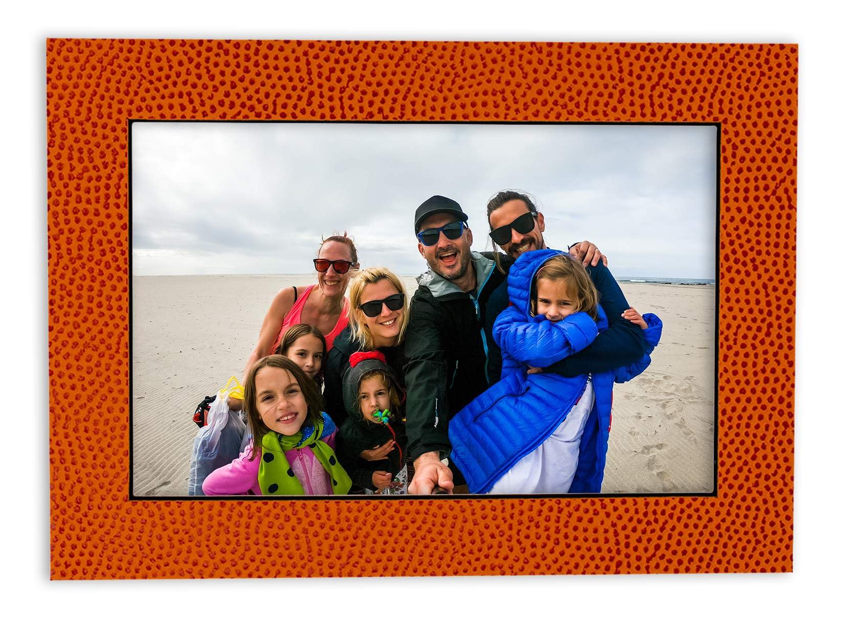 16x40 Acid-Free Bevel Cut Mat for 12x36 Photos - Basketball Texture Precut Mat Board with Backing & Self-Seal Crystal Clear Photo Bag - 4-Ply Thickness for Picture Framing, Sports Memorabilia Display, and Home Decor
