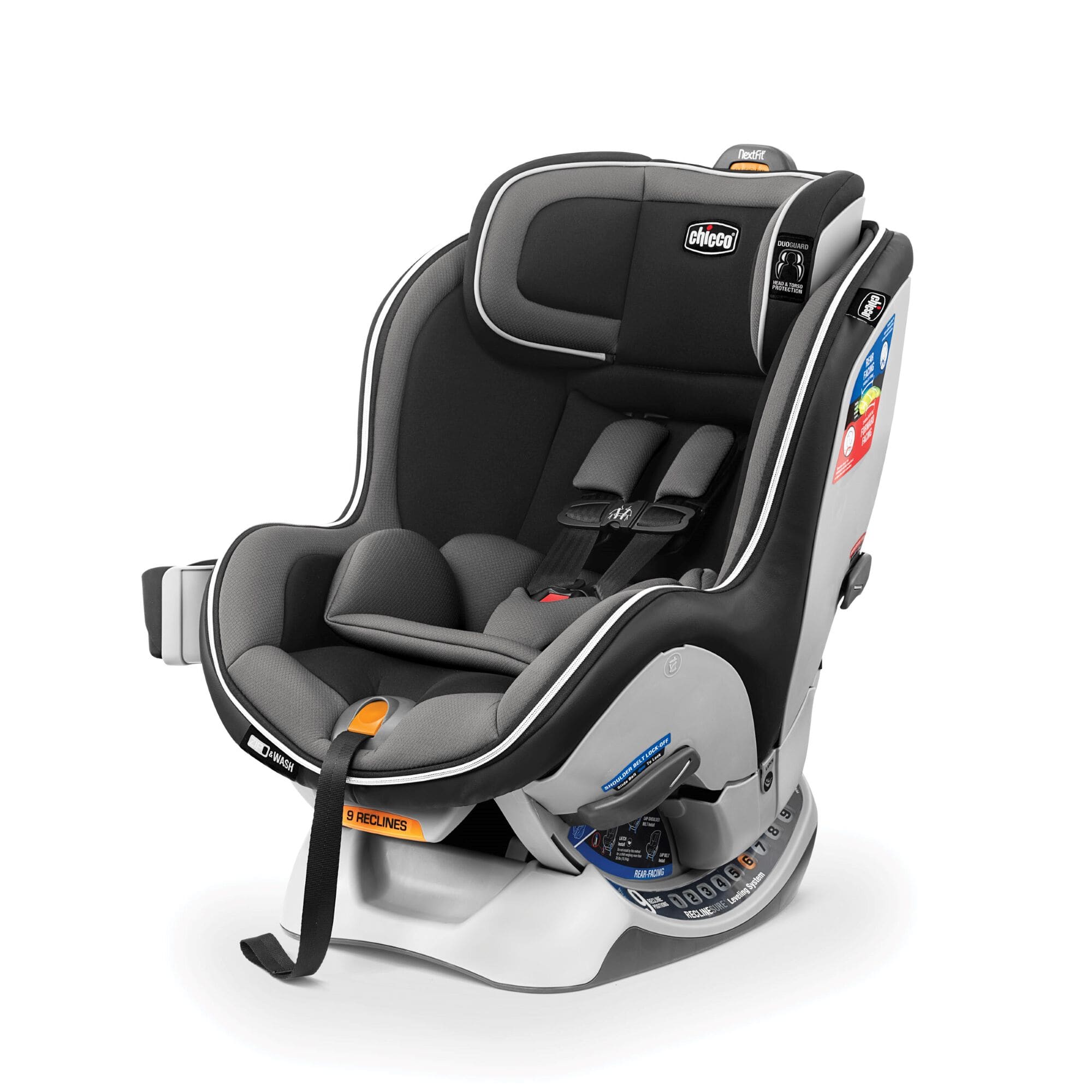 Chicco NextFit Zip Convertible Car Seat - Carbon Black | Safe & Comfortable Infant to Toddler Car Seat for Travel | Perfect for Road Trips & Daily Commutes