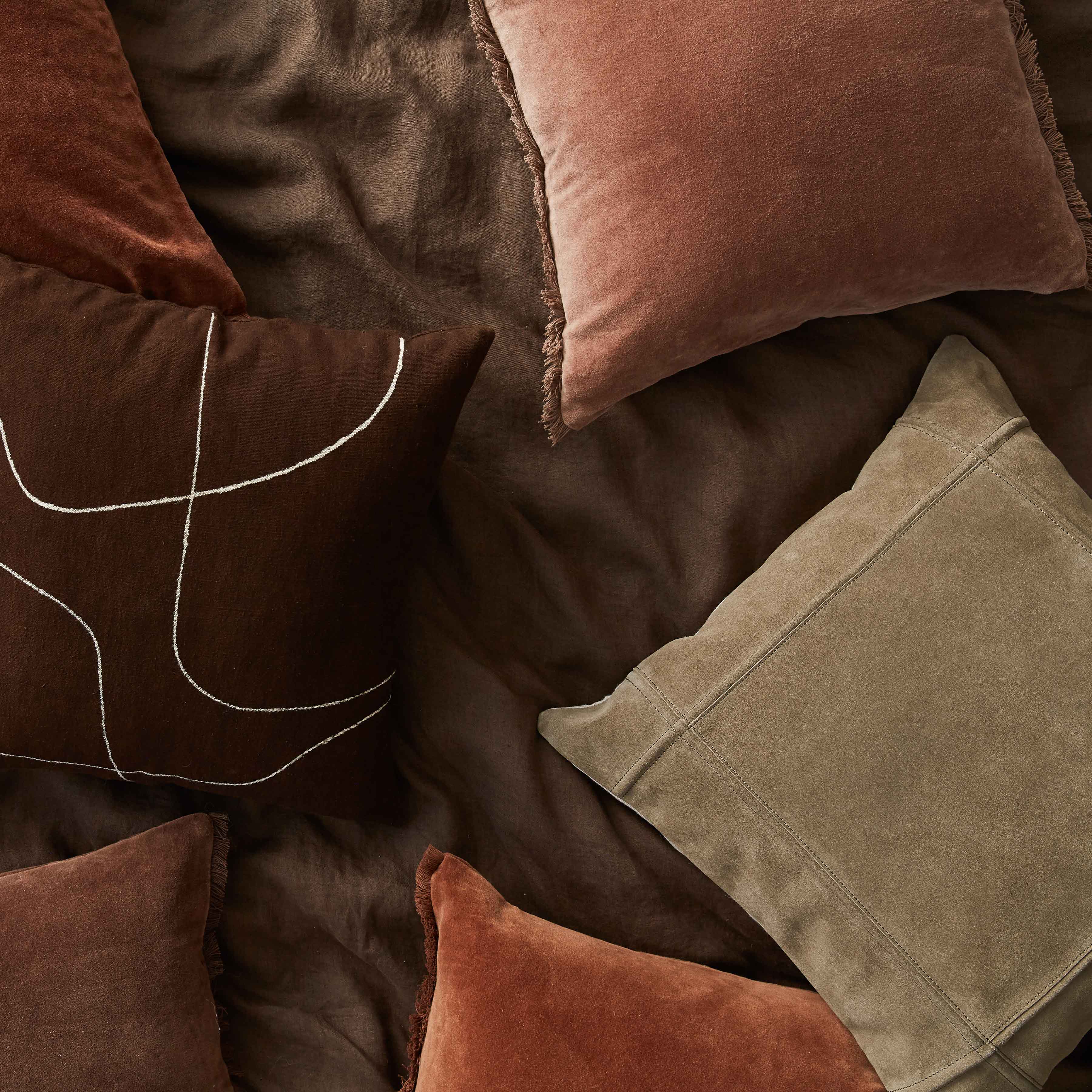 Luxury Ghama Suede Pillow - Soft & Hypoallergenic Decorative Throw Pillow for Sofa, Bed, Couch - Perfect for Living Room, Bedroom & Home Decor