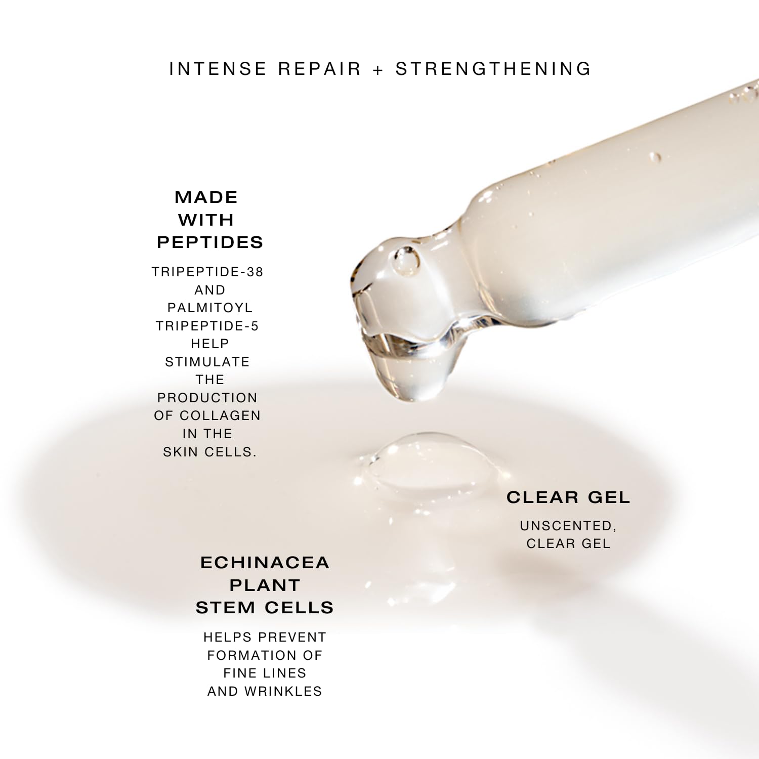 BIBA DE SOUSA Plant Stem Cell Peptide Serum - Anti-Aging Face Serum with Hyaluronic Acid, Vitamin B5 & Antioxidants for Deep Hydration, Wrinkle Repair & Youthful Glow | 1oz | Perfect for Night Routine & Dry Skin Care
