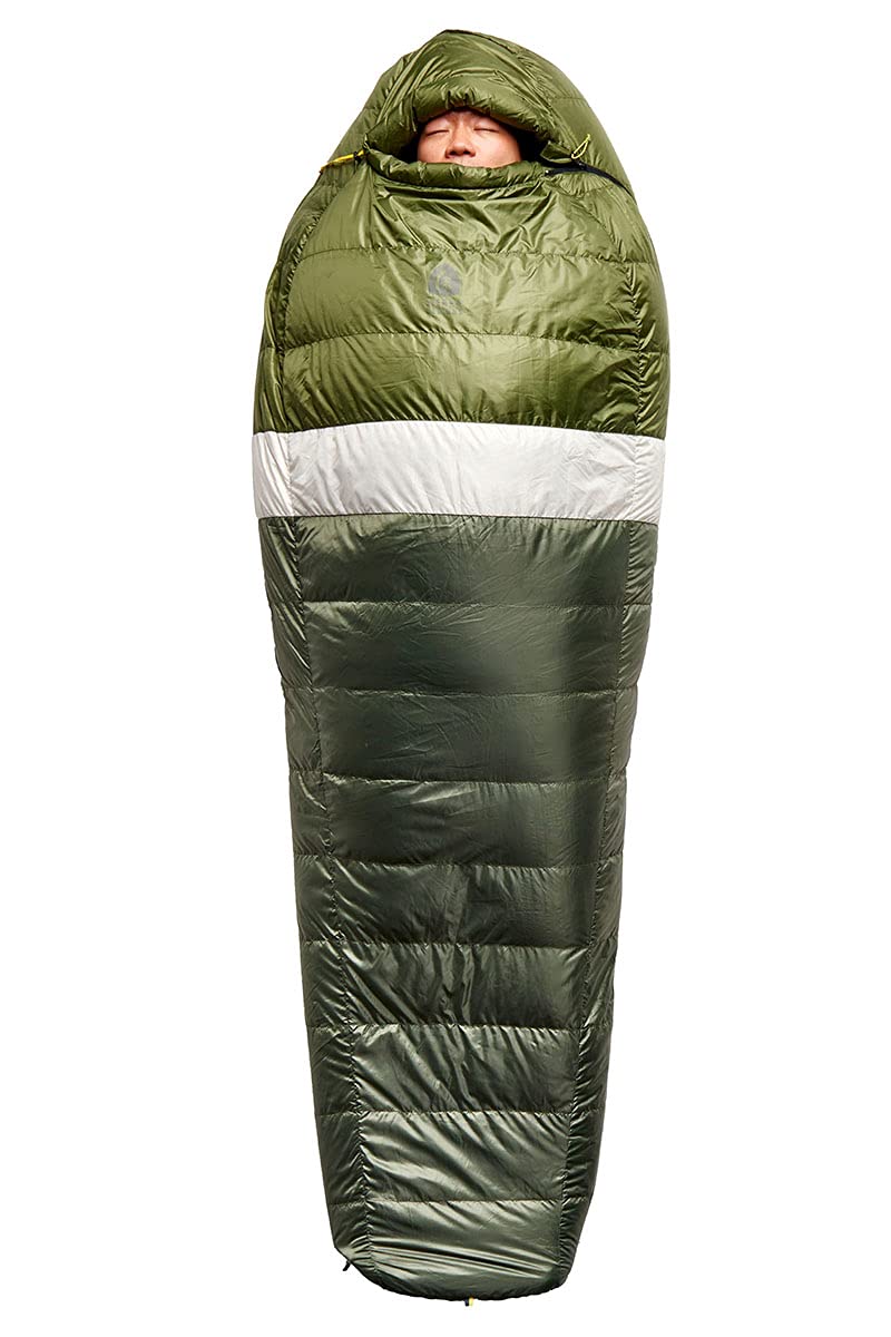 Sierra Designs Get Down 20 Degree Sleeping Bag - 550 Fill Power DriDown (PFC Free) Mummy Style for Camping & Backpacking - Lightweight & Compact for Men & Women - Includes Stuff Sack - Perfect for Cold Weather Adventures & Outdoor Exploration