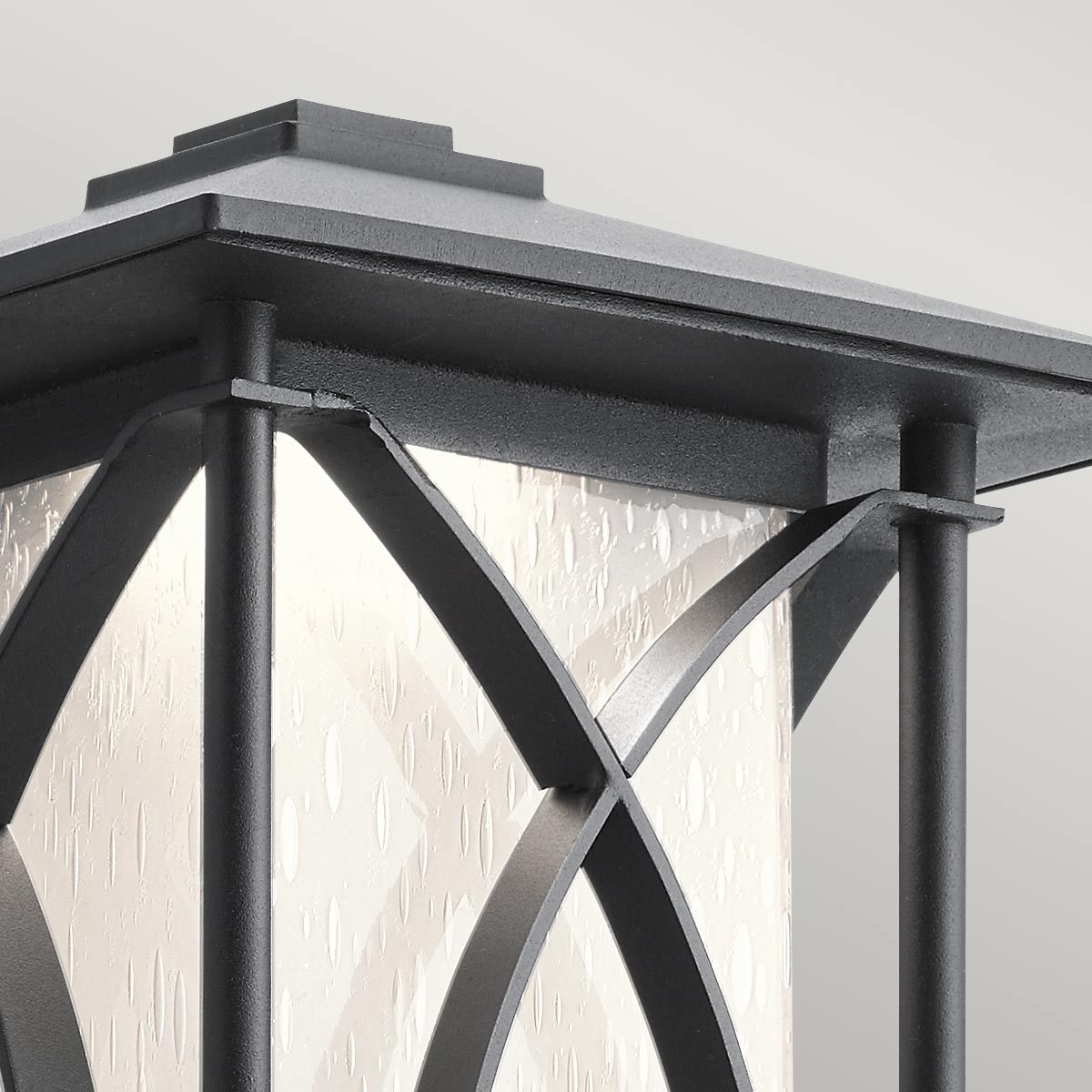 Ashbern 1 Light Small/Medium/Large Outdoor Wall Lantern - Textured Black Finish, E27 Socket, IP44 Waterproof - Perfect for Porch, Patio, Garden & Exterior Wall Lighting