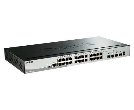 D-Link DGS-1510-28X 28-Port Gigabit Stackable Smart Managed Switch with 10G Uplinks - Ideal for Office Networks, Data Centers & Enterprise IT Infrastructure