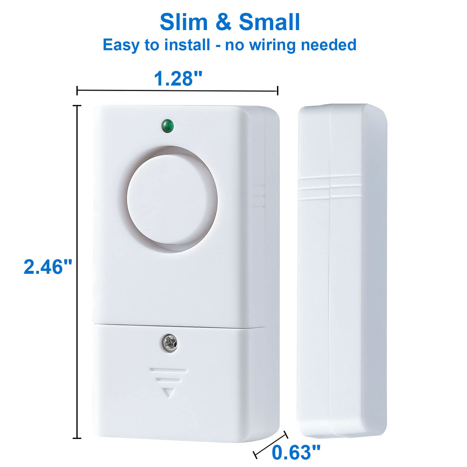 120DB Loud Door and Window Alarm for Home Security - 6 Pack Child Safety Alarm with Instant Alert for Doors Opening - Ideal for Kids Safety, Pool Security & Entry Protection