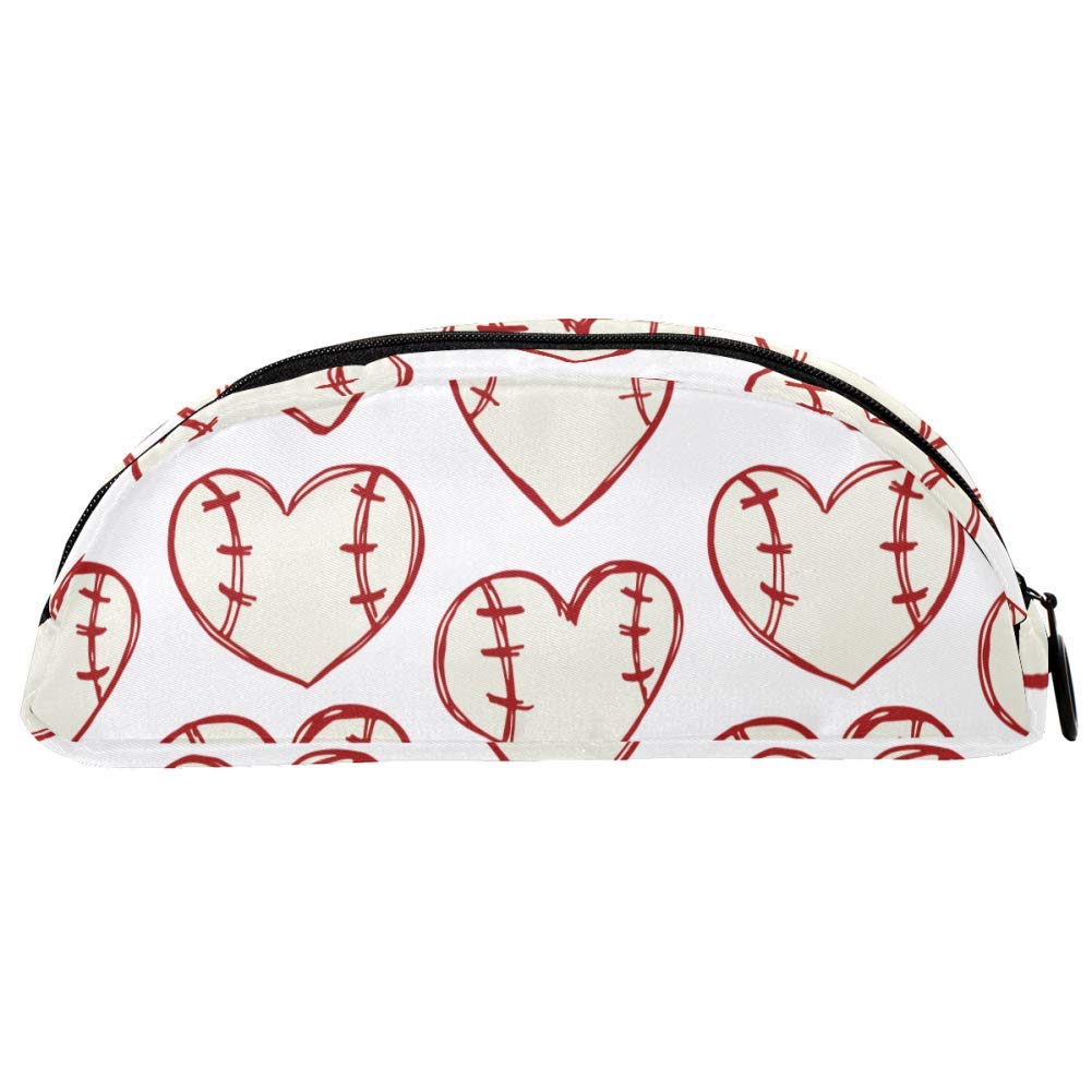 Heart Shaped Handmade Ballpoint Pen & Pencil Pouch - Cute Ship Design Stationery Organizer, Makeup Bag & Travel Case - Perfect School Supply, Birthday Gift for Students & Teens (Ideal for Classroom, Dorm, Office & Travel)