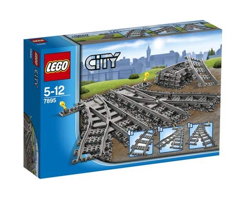 LEGO City Train Tracks Building Toy - 7895 Railway Expansion Set for Kids, Compatible with LEGO Trains | Perfect for Playrooms, Birthday Gifts & STEM Learning Activities