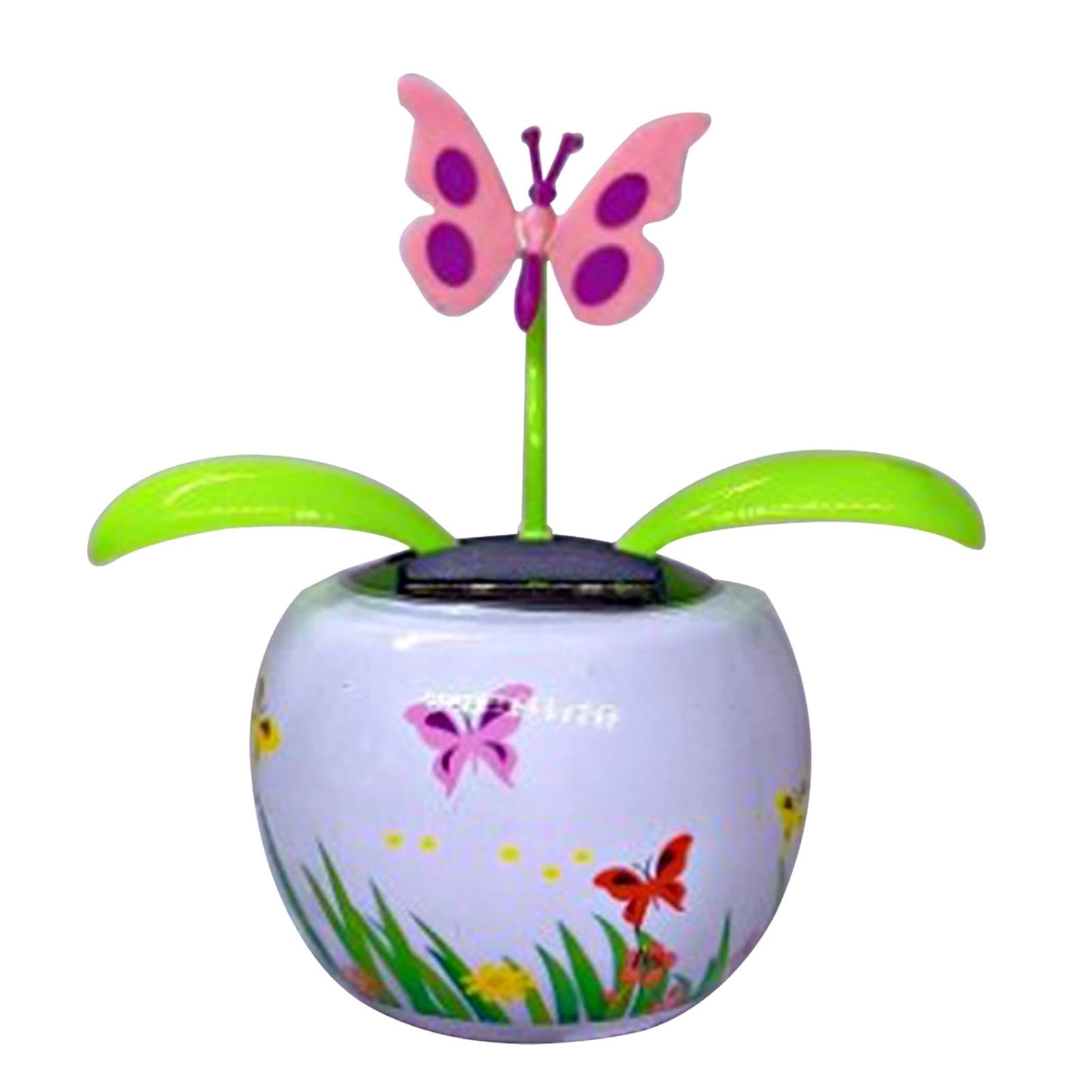 Solar Powered Dancing Flower Figure - Wobbling Solar Flower for Car, Home, or Office Decoration - Dashboard Decor with Fun Motion for Gifts & Relaxation