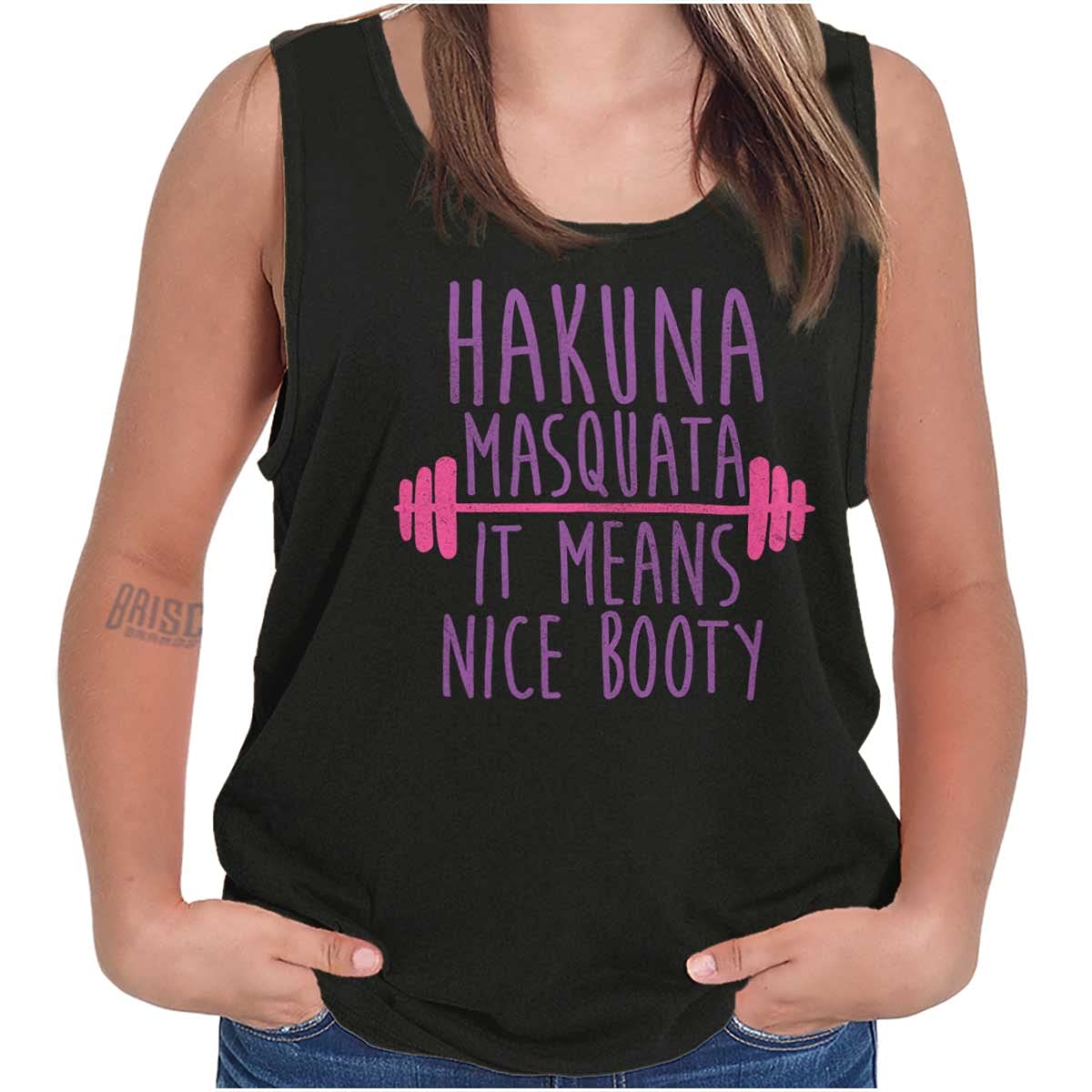 Women's Cute Gym Tank Top - Squat Motivational Tee for Booty Workouts | Perfect for Fitness, Gym & Casual Wear