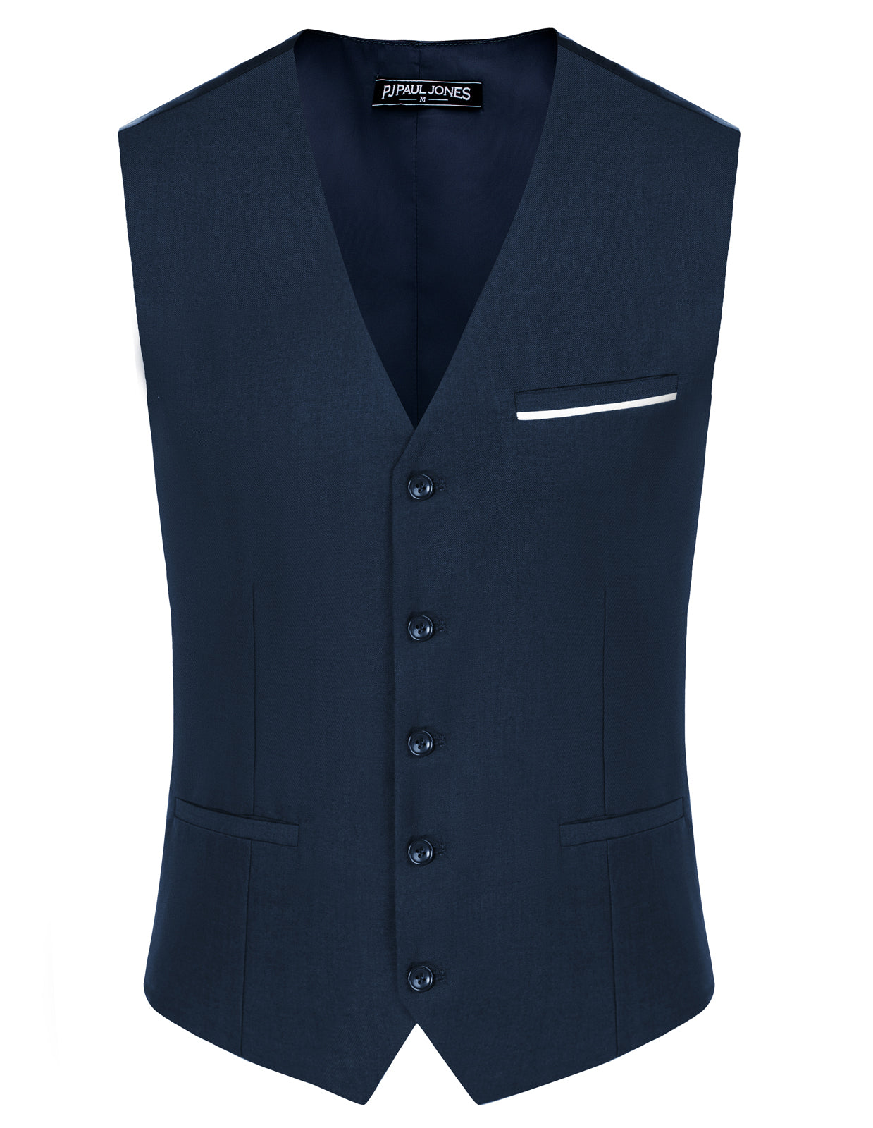 Paul Jones Men's Suit Vest - Slim Fit Business Waistcoat for Formal & Casual Wear - Perfect for Weddings, Office & Special Occasions