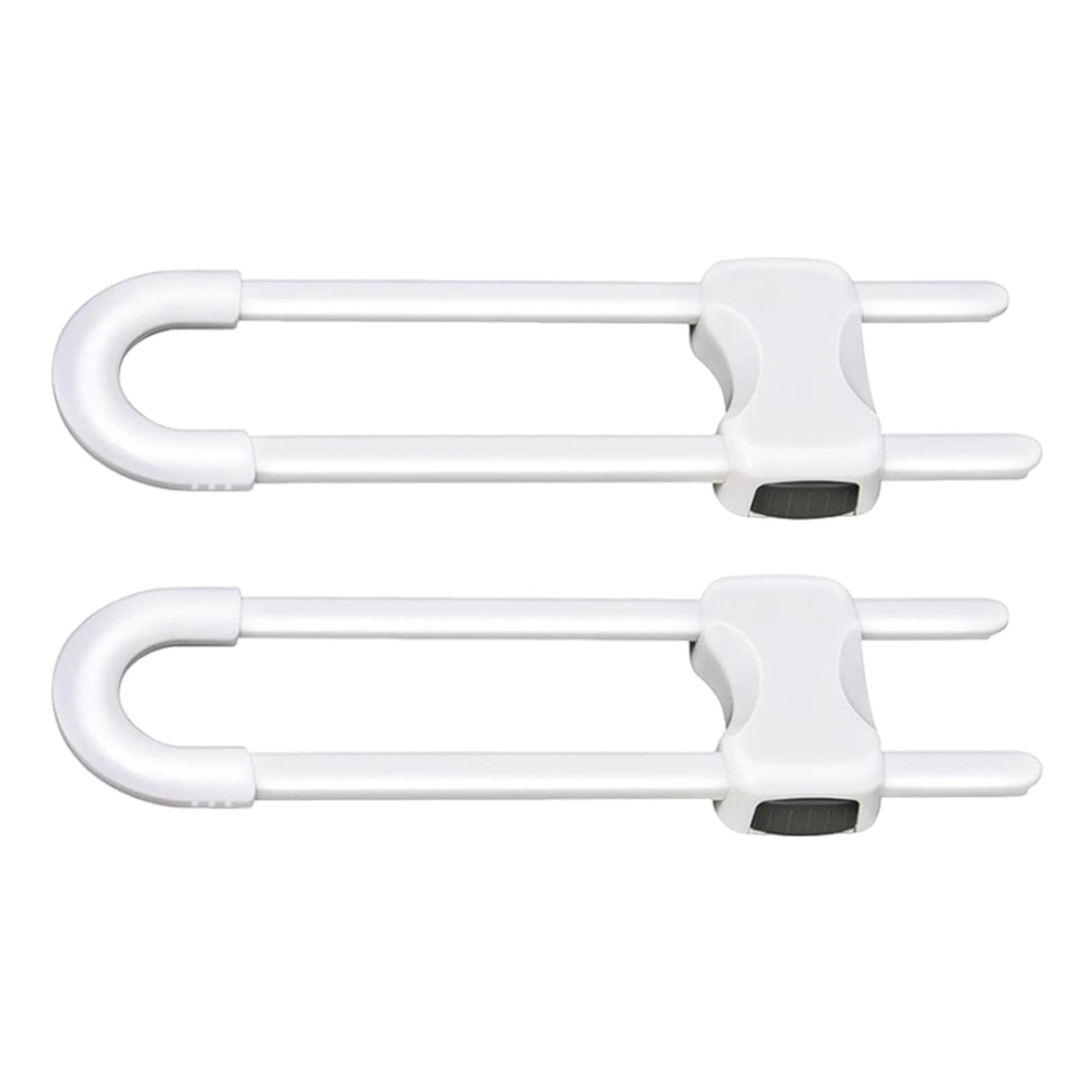 Child Safety Cabinet Locks - Adjustable U-Shaped ABS Baby Proof Locks for Knob Handles (2 Pack) | Secure Kitchen Cabinets, Storage Cupboards & Closets | Perfect for Childproofing Homes with Toddlers