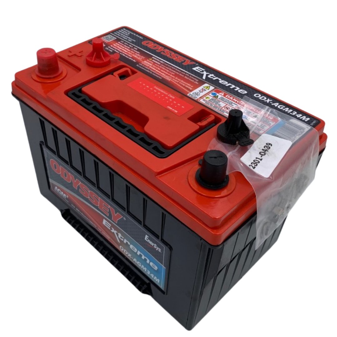 Odyssey Battery 34M Group Size ODX AGM34M PC1500 850CCA 65Ah - High Performance AGM Battery for Cars, Trucks, Marine & Power Sports
