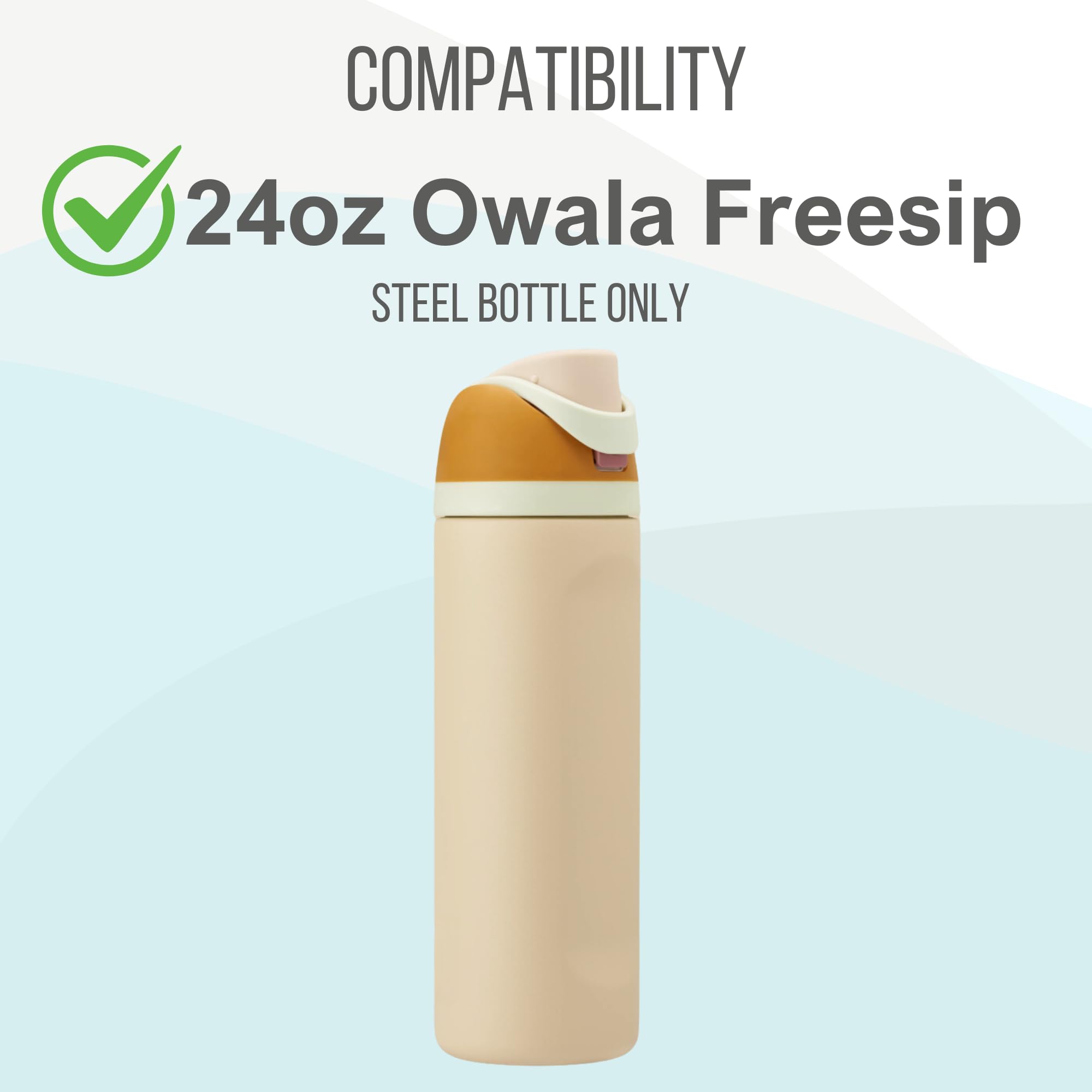 Owala FreeSip Water Bottle Handle - Durable Bottle Carrier for 24oz Owala FreeSip (Fits 24 Ounce) - Perfect for Gym, Hiking, Travel & Outdoor Activities