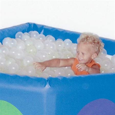 Clear Plastic Ball Pit Balls - 2.75 Inch Diameter for Kids Play Pool, Sensory Bins, and Party Decorations